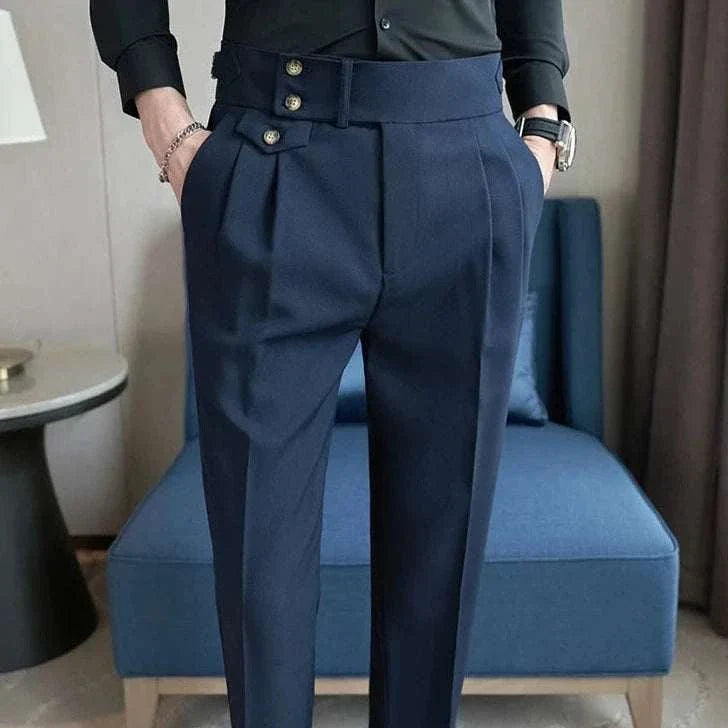 Slim Fit Suit Pants for Men - Elegant Formal Trousers for Business, Office & Special Occasions