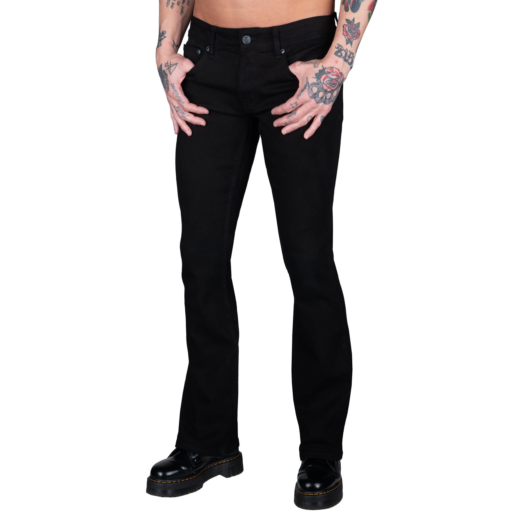Wornstar Hellraiser Black Distressed Skinny Jeans for Women - Trendy Ripped Denim Pants for Casual Outfits & Night Out
