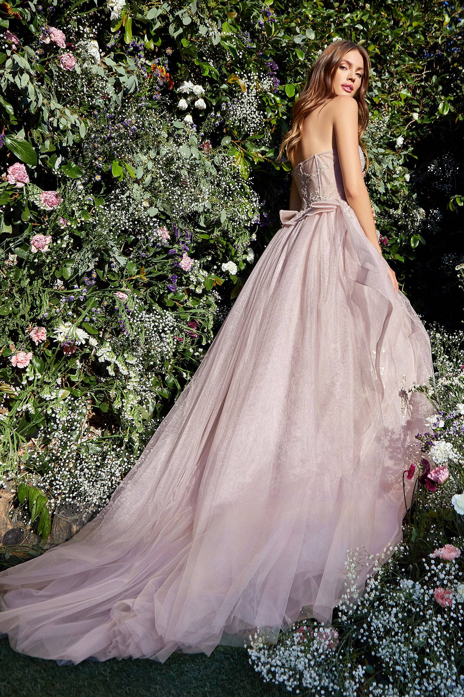 Andrea & Leo A1021 Strapless Layered Tulle Ball Gown - Elegant Prom Dress for Women, Perfect for Weddings, Quinceañeras & Formal Events