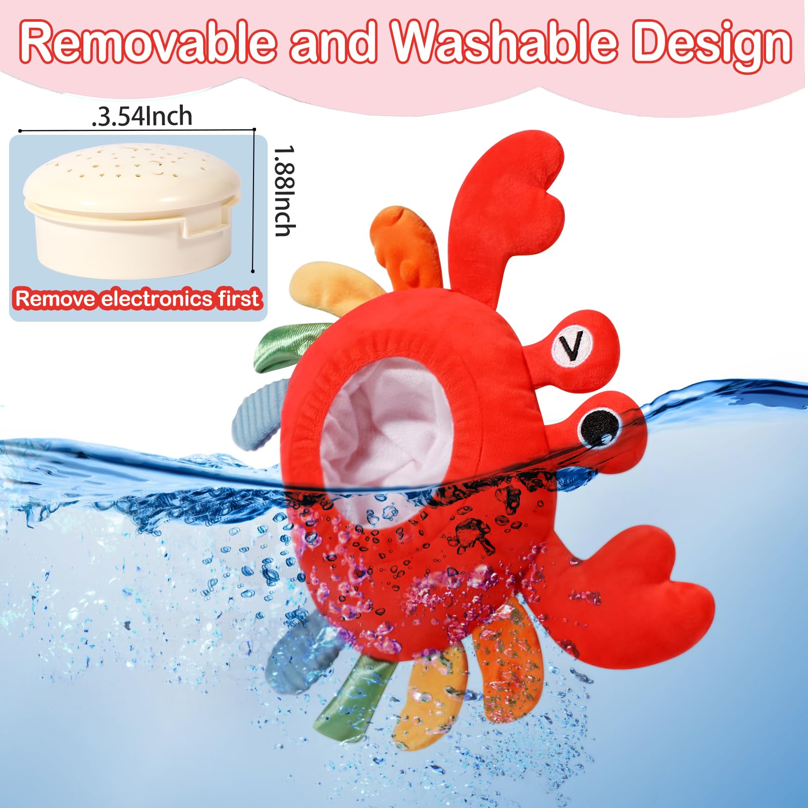 Best Crawling Crab Baby Toys 6-12 Months - Interactive Projection Musical Toy for Infants 0-12 Months | Tummy Time, Sleep Aid & Sensory Development | Perfect Baby Shower & Birthday Gift for Boys & Girls | Ideal for Playtime, Learning & Soothing