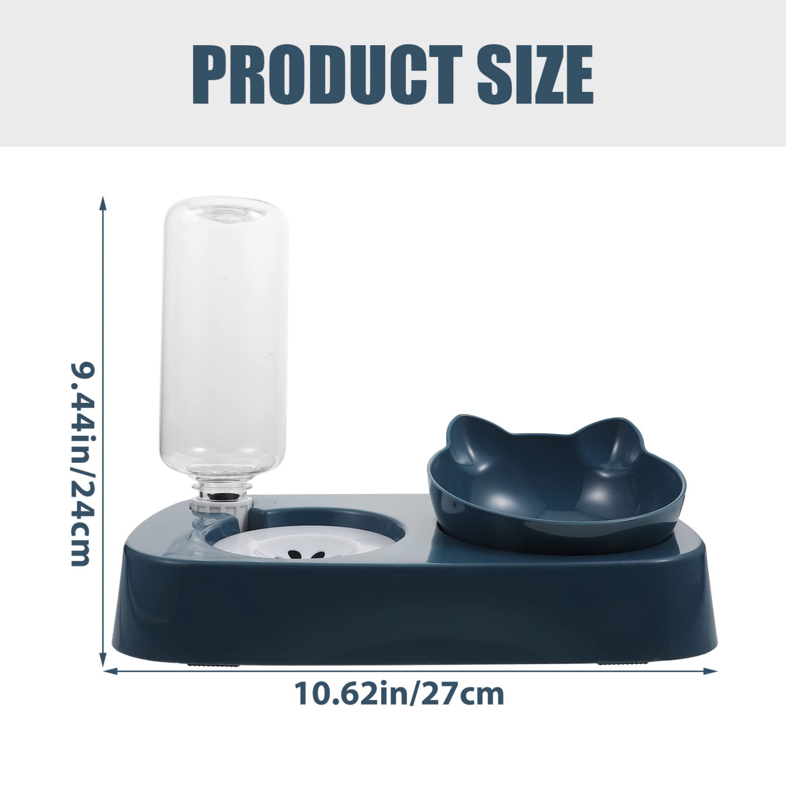 Balacoo Automatic Dog Feeder and Water Station - Large Pet Food Bowl with Eco-Friendly PP Material for Dogs & Cats - Perfect for Home, Travel, and Outdoor Use