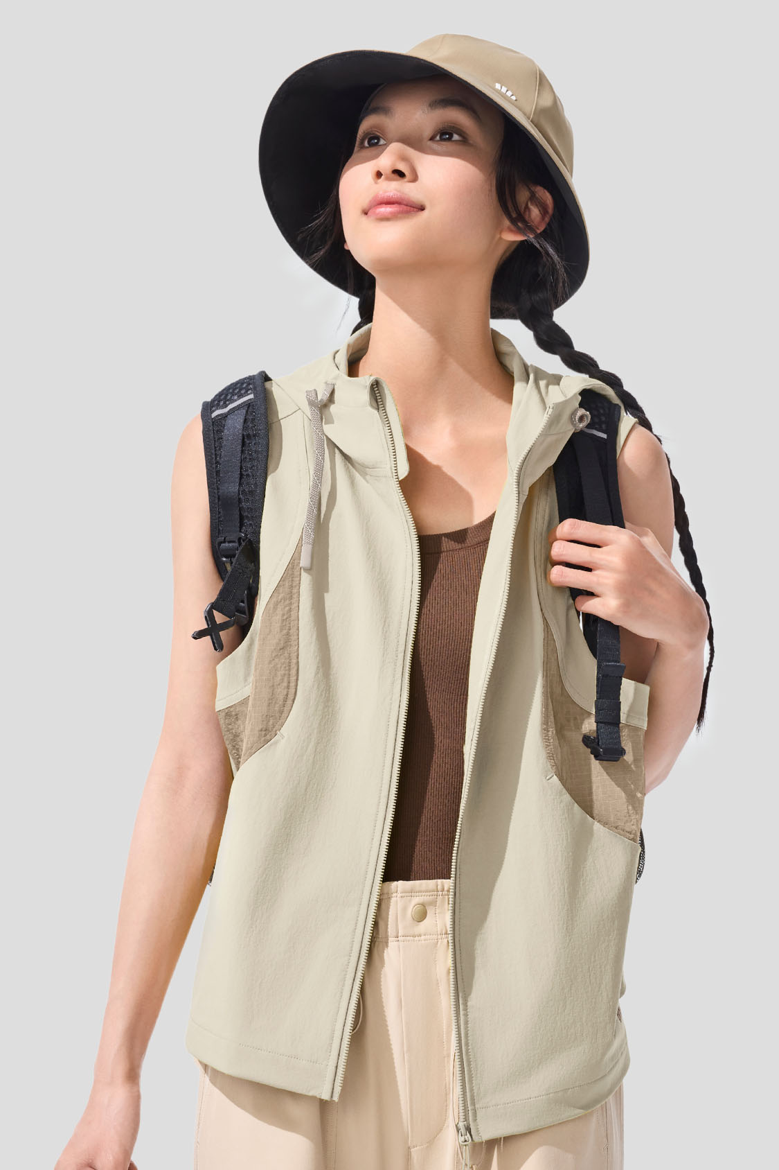 Chill Women's Lightweight Cooling Outdoor Vest UPF50+ Sun Protection - Perfect for Hiking, Running, and Summer Activities