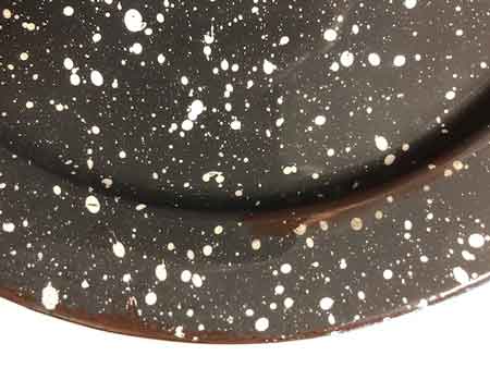 4-Pack Gray Graniteware Salad Plates 8.25 Inch - Durable Dinnerware for Picnics, BBQs & Everyday Meals