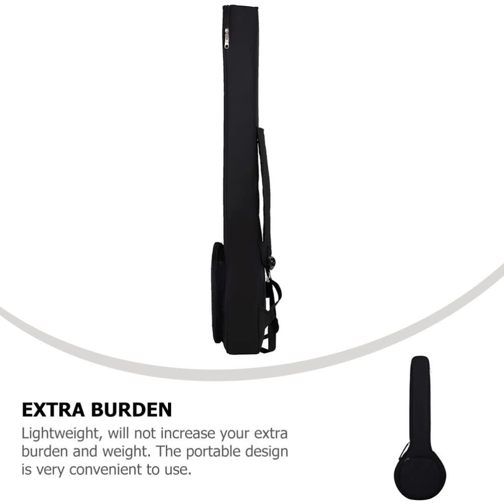 Durable Black Travel Backpack for 5-String Banjo - Water-Resistant Portable Banjo Gig Bag with Adjustable Strap | Perfect for Musicians, Travel & Outdoor Performances