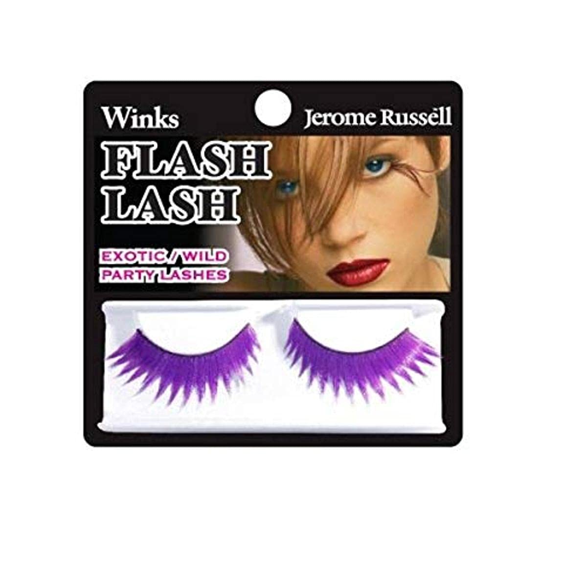 Jerome Russell Winks Flash Lash Mascara - 80's Violet Flash for Dramatic Eye Makeup | Perfect for Parties, Halloween & Retro Looks
