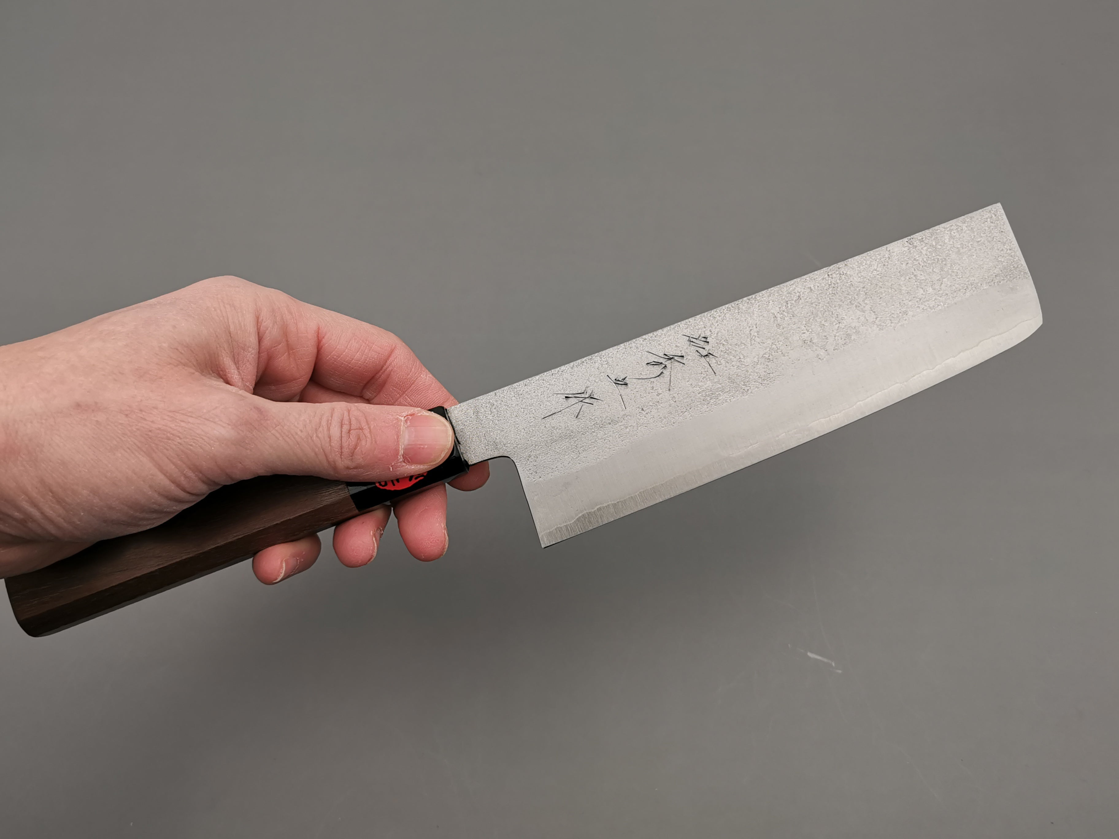 Premium Shigeki Tanaka Silver 3 Nakiri Japanese Chef Knife - High Carbon Steel Blade for Precision Vegetable Cutting, Slicing & Chopping | Perfect for Home Cooks & Professional Chefs | Ideal for Asian Cuisine, Sushi Prep & Fine Dining