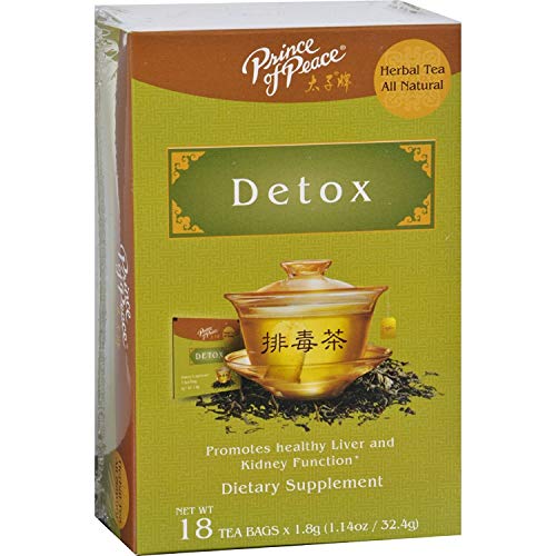 Prince of Peace Detox Tea - 4 Pack (18 Tea Bags Each) | Herbal Cleansing Tea for Weight Loss & Digestion | Natural Detox Supplement for Daily Wellness & Relaxation | Perfect for Morning Routine or After Meals