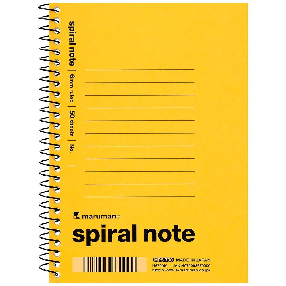 Vintage 1960 Spiral Notebook by Maruman - Classic College Ruled Notebook for Journaling, Note Taking & School Supplies - Perfect for Students, Office & Creative Writing