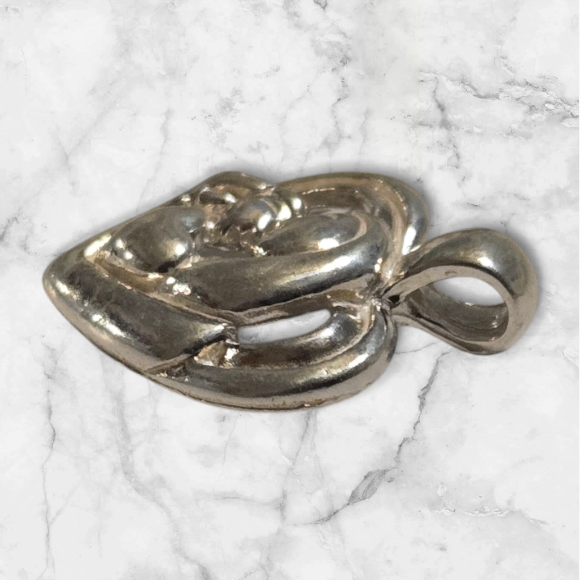 Madonna Heart Pendant Necklace - 18