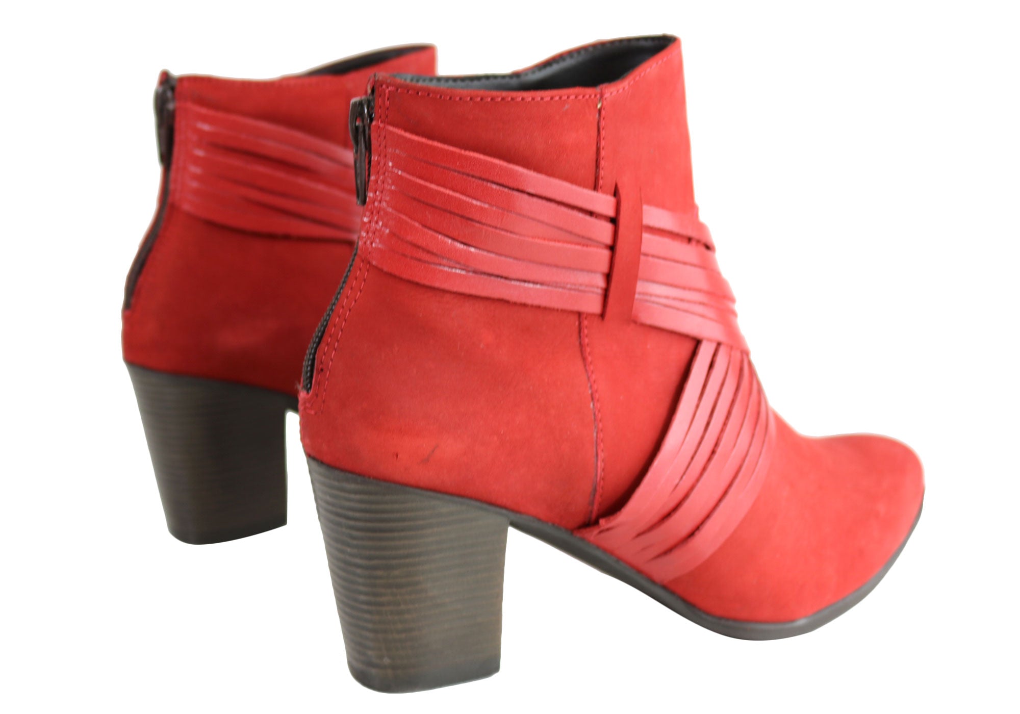 Dazzani Lina Women's Comfort Leather Heel Ankle Boots - Made in Brazil - Stylish & Comfortable Shoes for Work, Party & Everyday Wear
