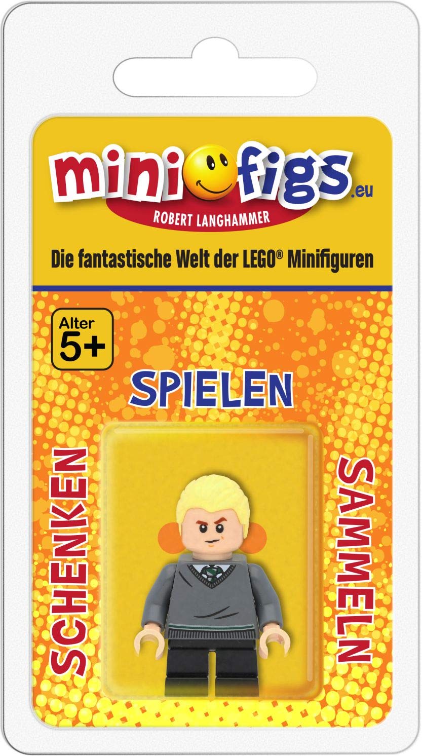 LEGO Harry Potter Draco Malfoy Mini Figure with Gray Sweater & Magic Wands - Collectible Toy for Kids, Perfect for Playtime, Display & Harry Potter Themed Parties