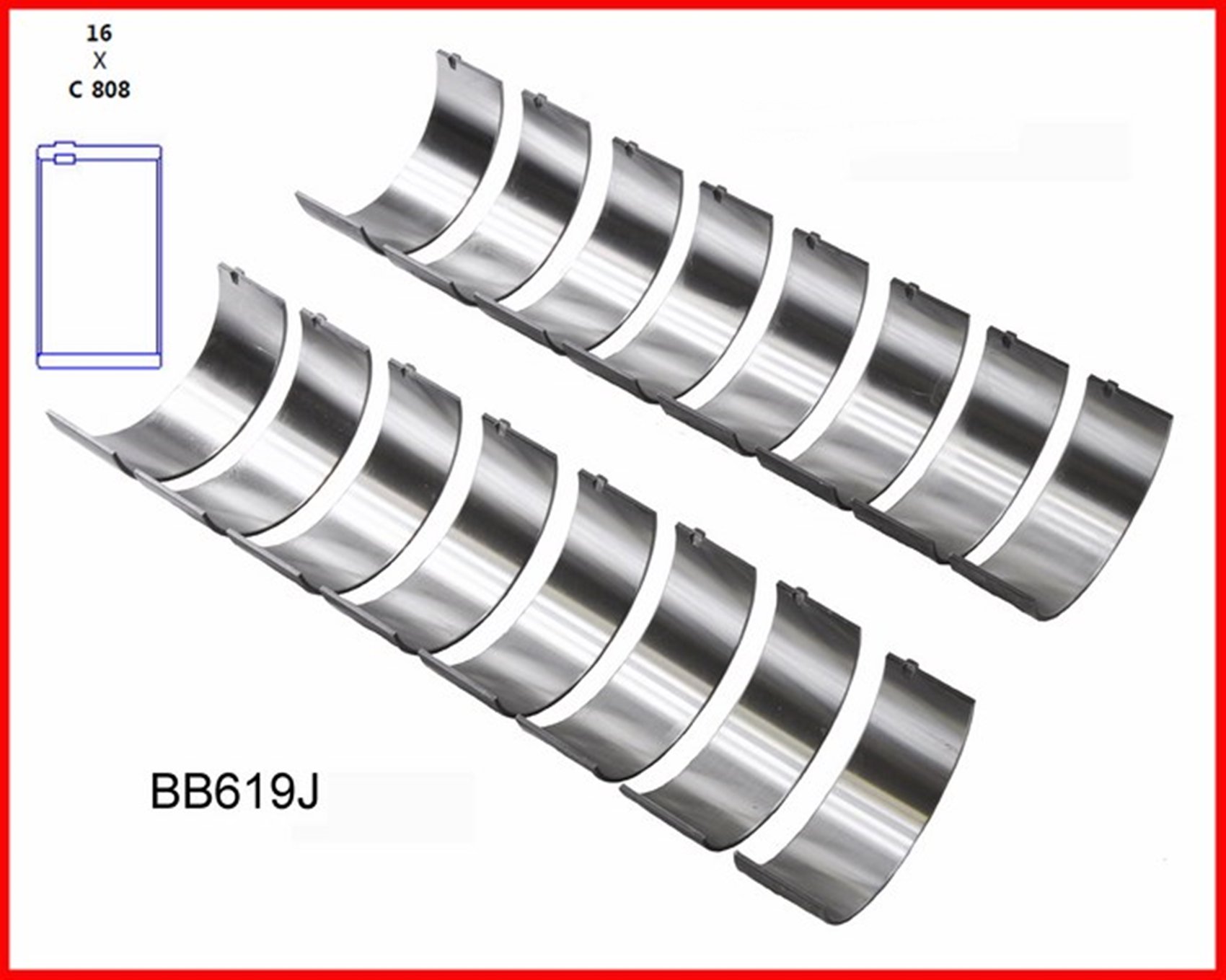 Chevrolet BBC 454 7.4L OHV V8 Engine Full Gasket Set with Rings & Bearings - Compatible 1980-1990 Models | Perfect for Engine Rebuilds, Performance Upgrades & Classic Car Restoration