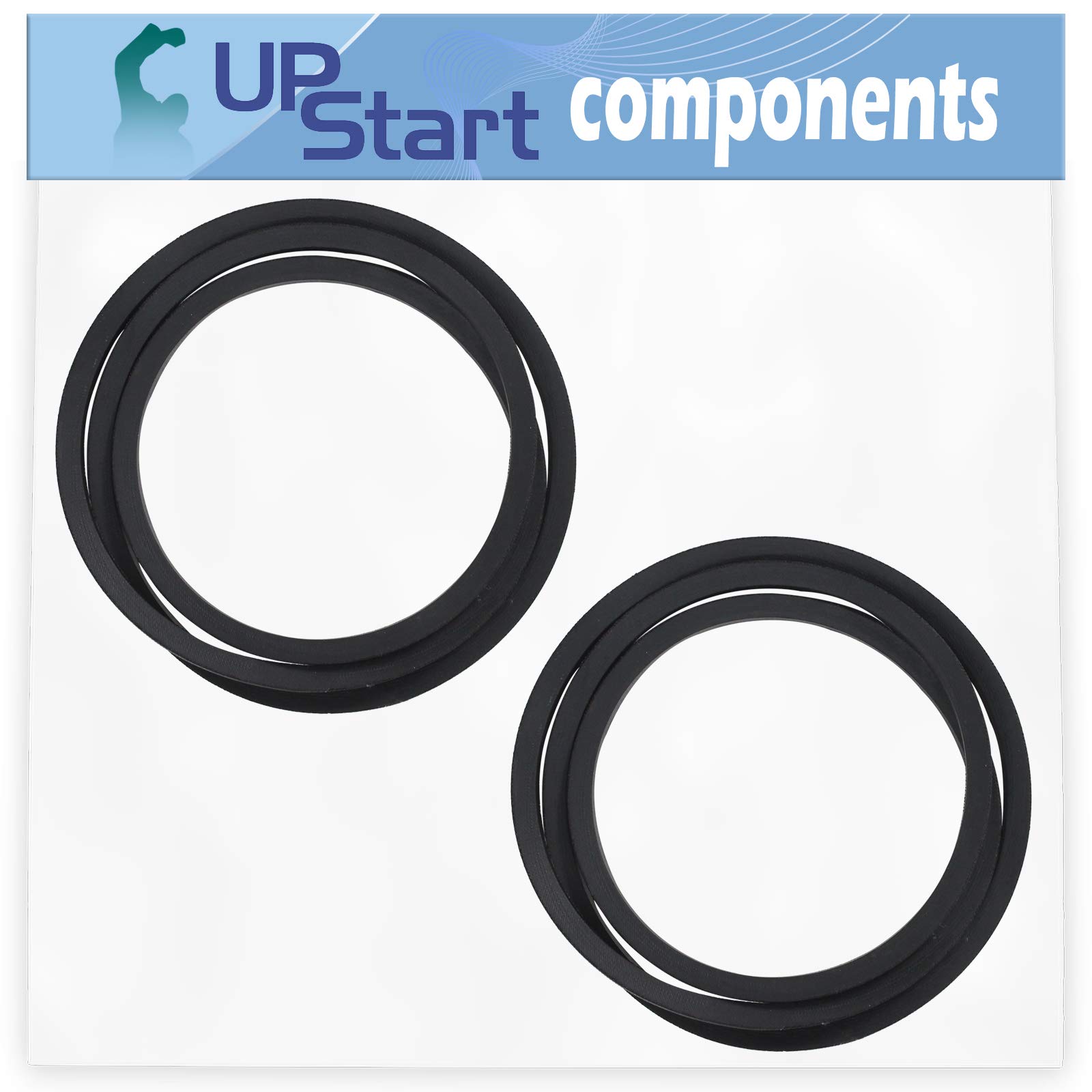UpStart Components 2-Pack 539110411 Husqvarna Z5426 (2012-07) Lawn Mower Ground Drive Belt Replacement - Compatible with 110411 Belt - Perfect for DIY Lawn Mower Maintenance & Repair