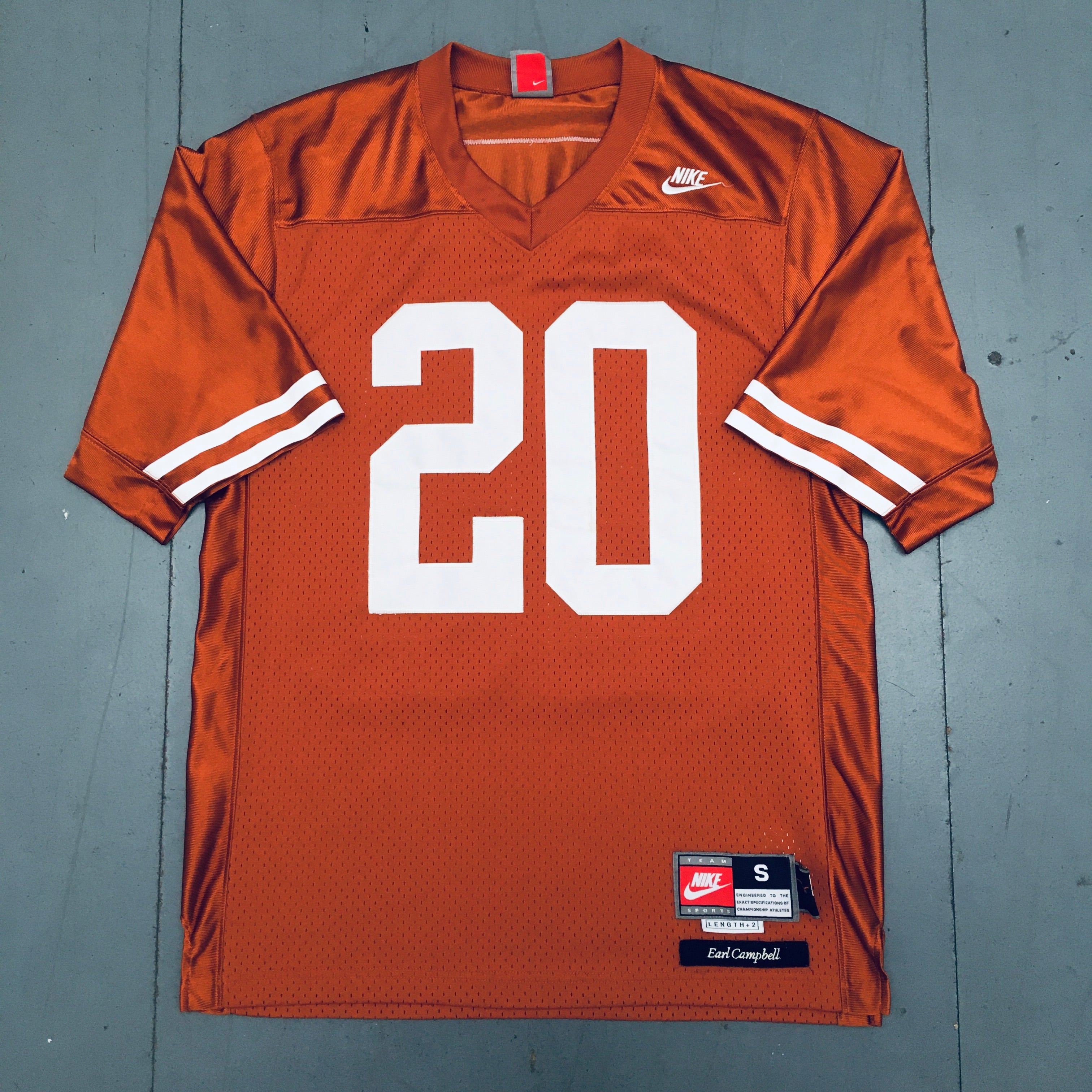 Authentic Texas Longhorns Earl Campbell Stitched Nike Jersey - Greats & Glory Collection (Size S) | Perfect for Game Day, Tailgating & Fan Apparel
