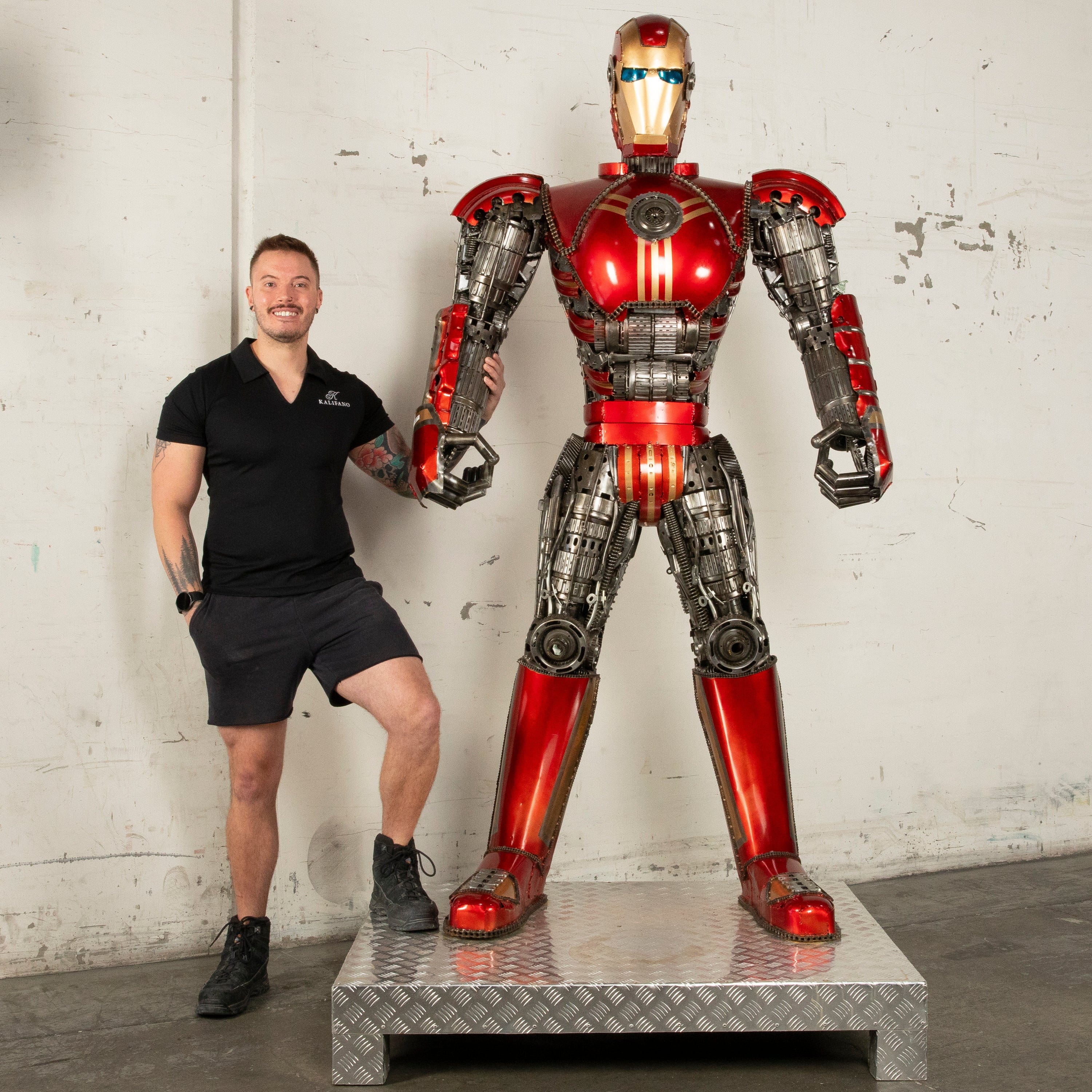 Iron Man Inspired Recycled Metal Wall Art Sculpture - 79