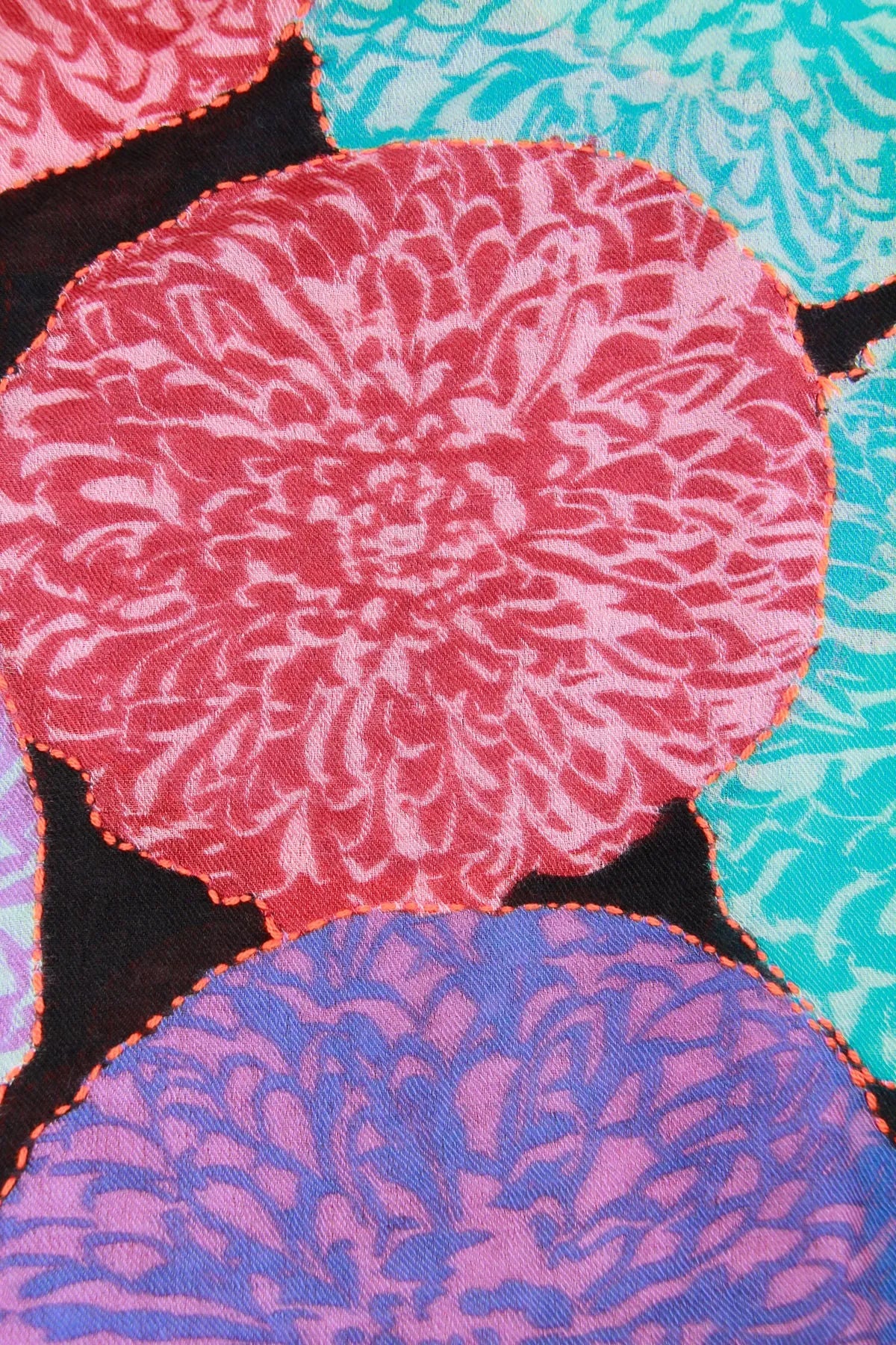 Stylish Morado Floral Infinity Scarf - Soft Winter Fashion Accessory for Women - Perfect for Office, Travel & Casual Outfits
