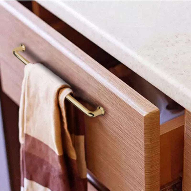 Polished Gold Cabinet Handles 128mm - Elegant Drawer Pulls for Kitchen, Bathroom & Furniture (Set of 10) - Perfect for Modern Home Decor, Cabinet Upgrades & DIY Projects