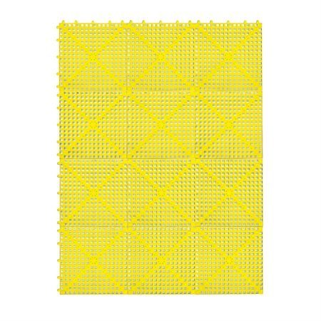 Dri-Dek® 3'x4' Interlocking Sheet (Yellow) - Durable Patio, Lanai & Pool Deck Flooring for Outdoor, Garage & Boat Use
