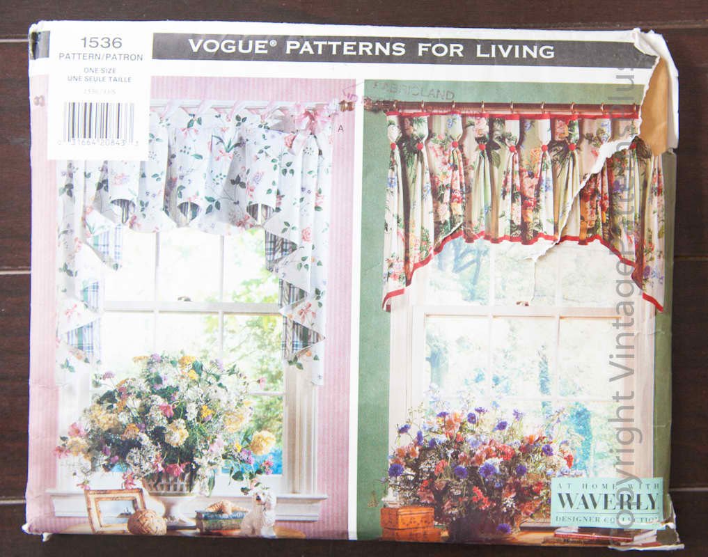 Vogue 1536 Waverly Home Decor Lined Valance Curtains - Elegant Patterned Window Treatment for Living Room & Bedroom