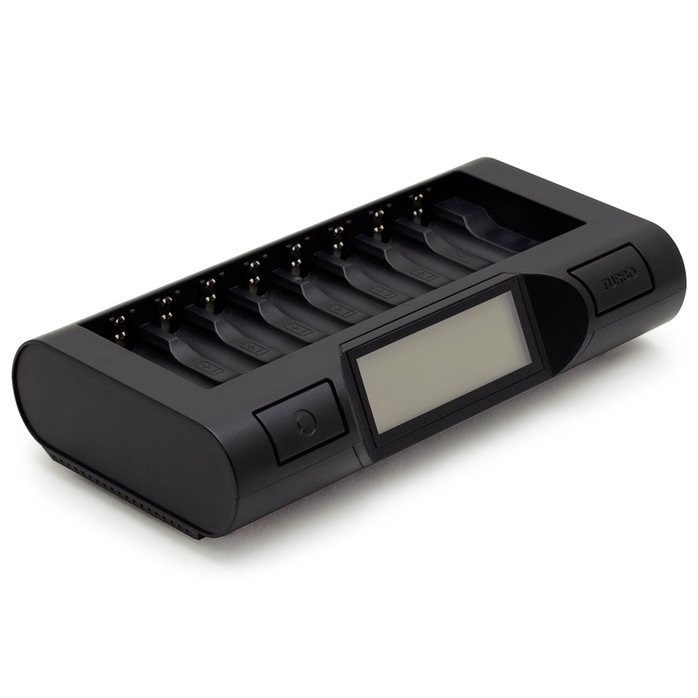 Maha Powerex MH-C980 Turbo Smart Battery Charger & Analyzer for AA AAA NiMH NiCd Rechargeable Batteries - Perfect for Photography, Gaming, and Electronics Enthusiasts