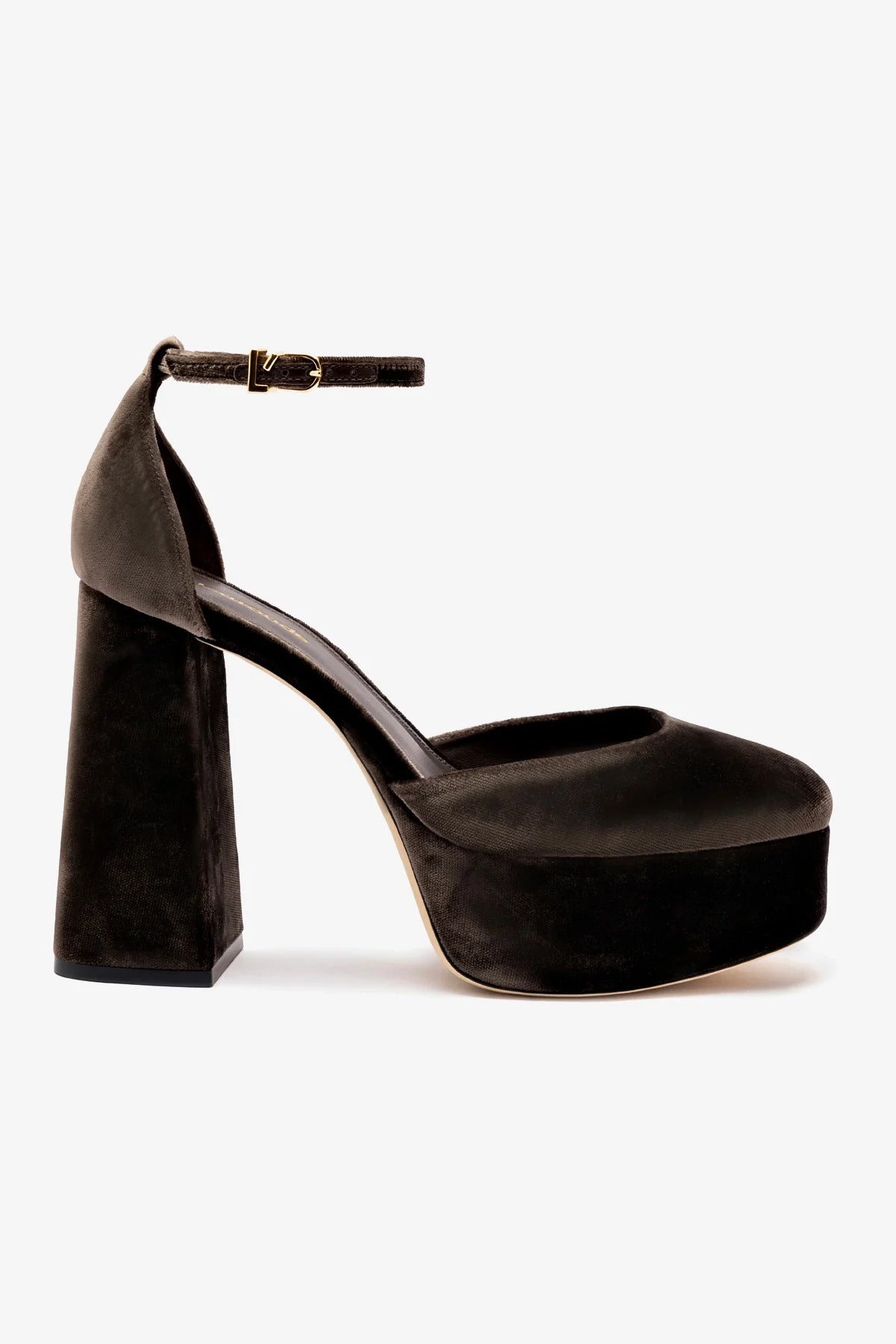 Ari Pump Women's Heels in Expresso Velvet - Stylish & Comfortable High Heels for Parties, Weddings & Evening Events