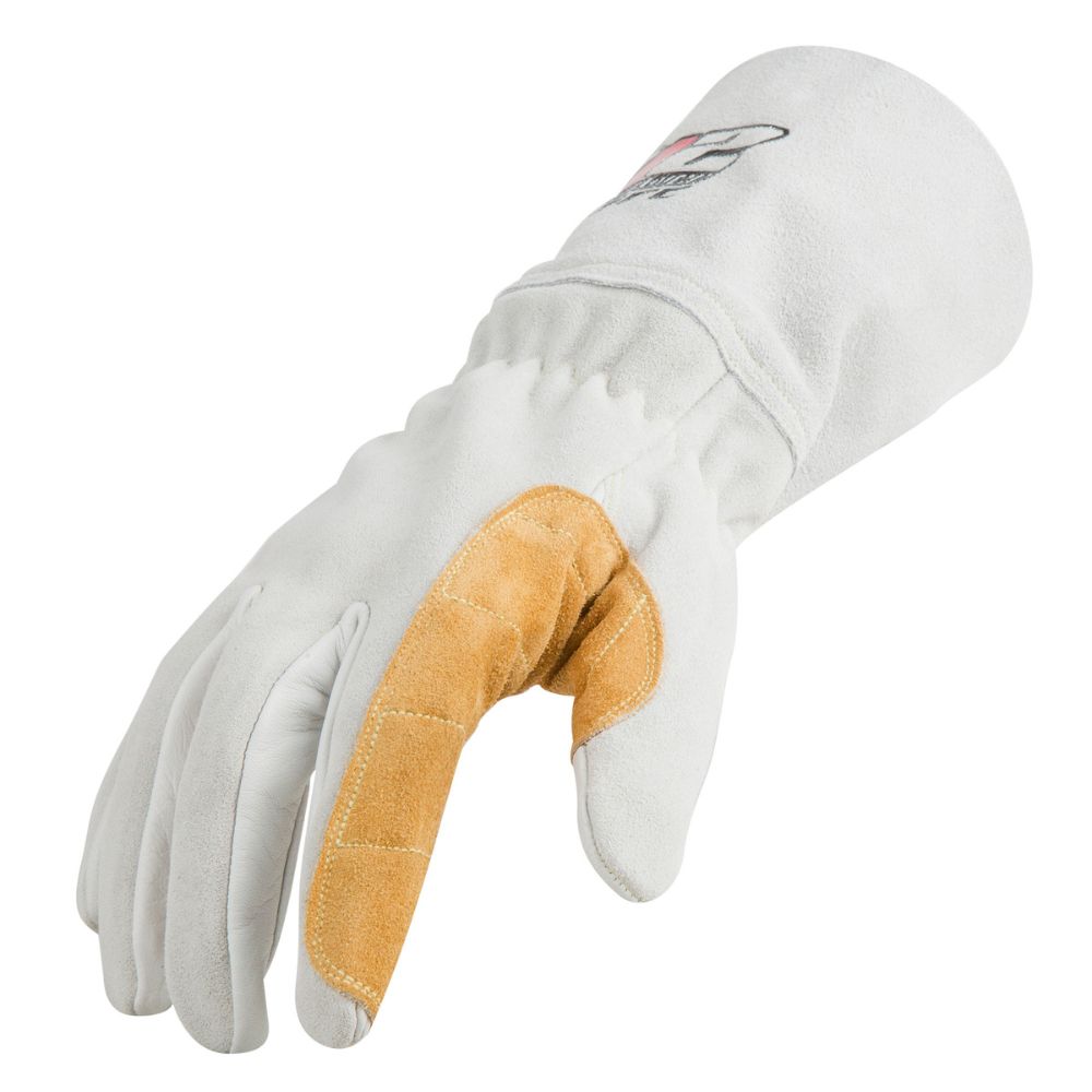 212 Performance ARC Premium Stick Welding Gloves - Heat & Spark Resistant, GSA Compliant (White) - Ideal for Metal Fabrication, Construction & Industrial Welding Work
