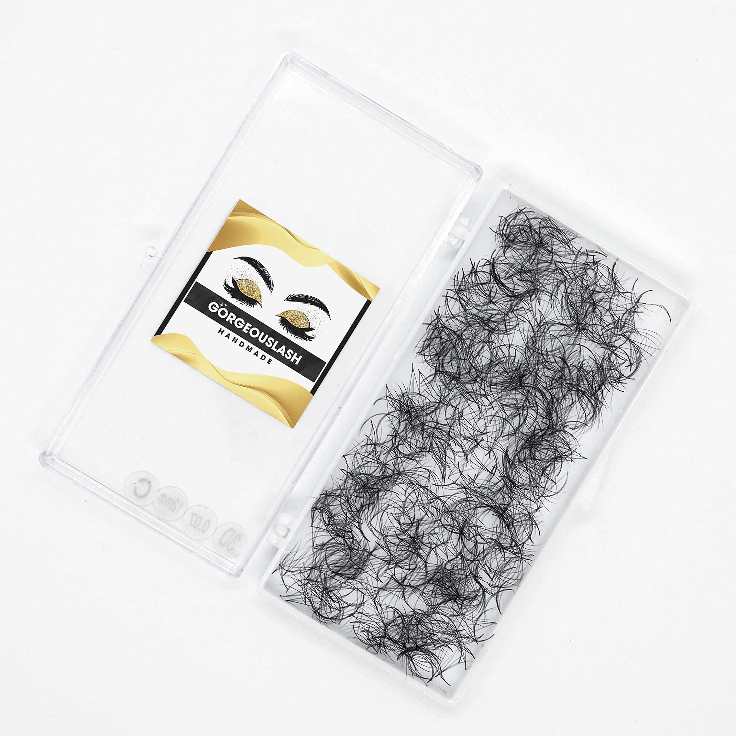 Premium 1000-Piece Handmade Eyelash Extension Fans Set - 3D/4D/5D/6D/7D/8D/10D Volume Lashes with 3D Curl (10mm) for Salon Professionals & DIY Lash Artists - Perfect for Bridal, Party & Special Occasion Makeup