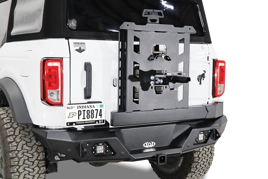 Ford Bronco LOD Offroad Destroyer Tire Carrier - Heavy Duty Bare Steel Replacement for Off-Roading, Overlanding & Adventure Travel