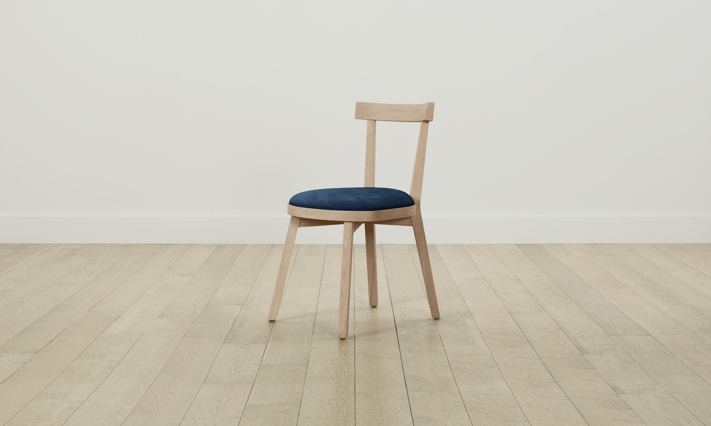 Allen Dining Chair - Performance Velvet Upholstered Sapphire Blue Seat - Perfect for Modern Dining Rooms & Kitchen Breakfast Nooks
