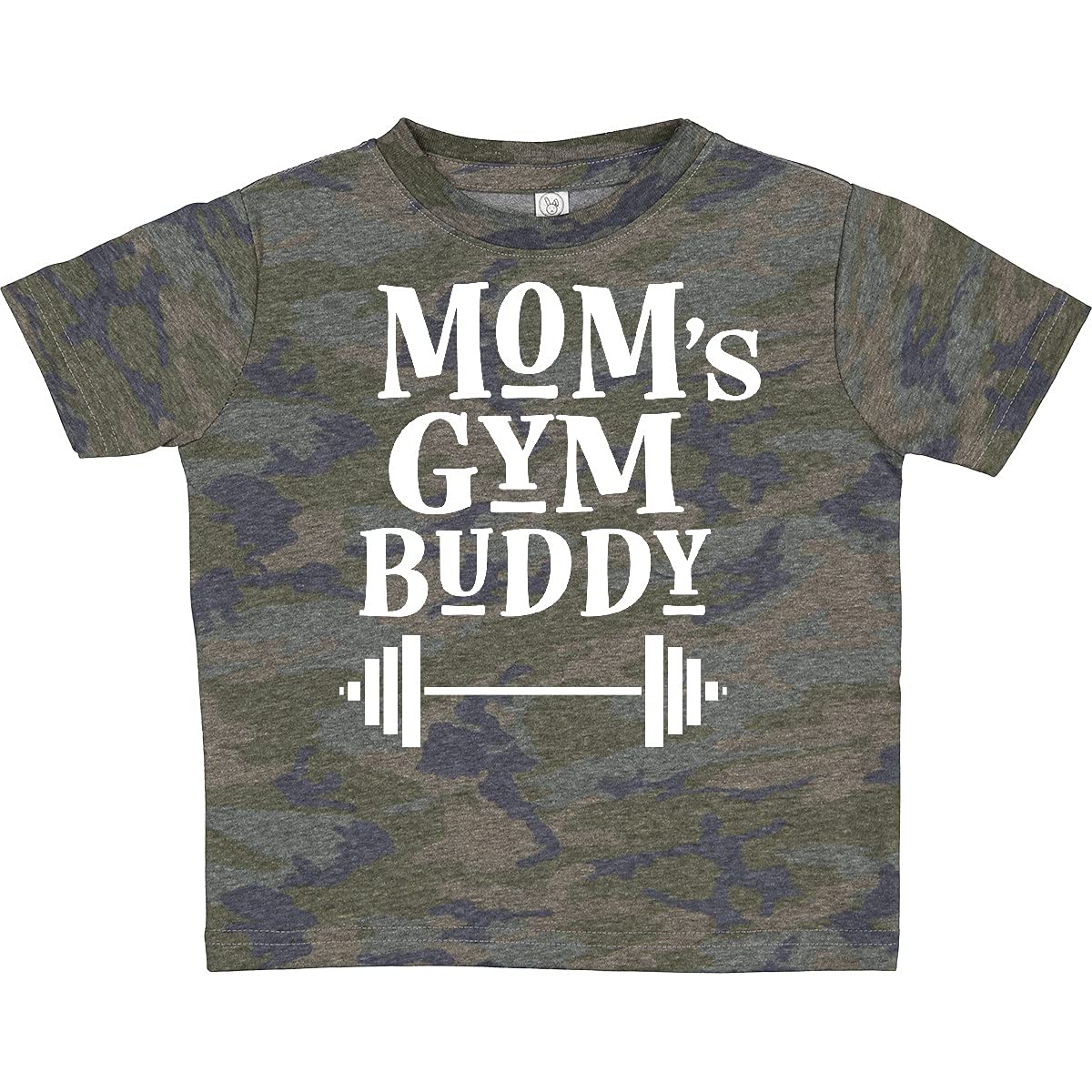 Inktastic Mom's Gym Buddy Fitness Workout Toddler T-Shirt - Cute Activewear for Toddlers & Moms Matching Outfits - Perfect for Gym, Yoga, Running & Mother-Child Bonding Activities