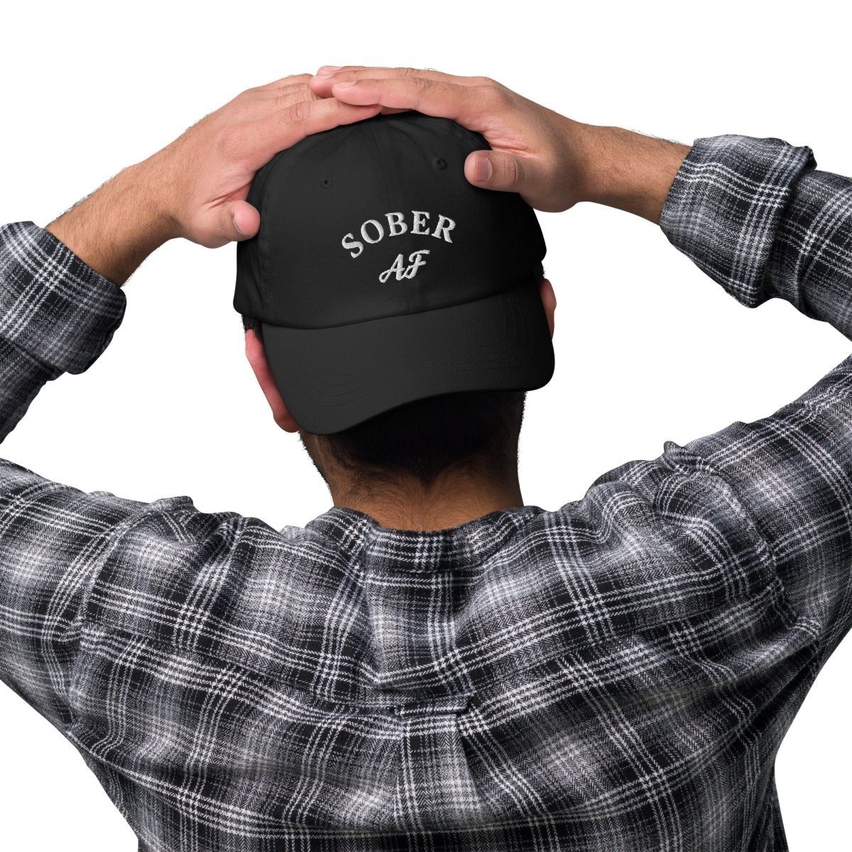 Sober AF Dad Hat - Bold & Inspirational Sobriety Gift for Men & Women - Perfect for AA Meetings, Recovery Celebrations & Sober Life