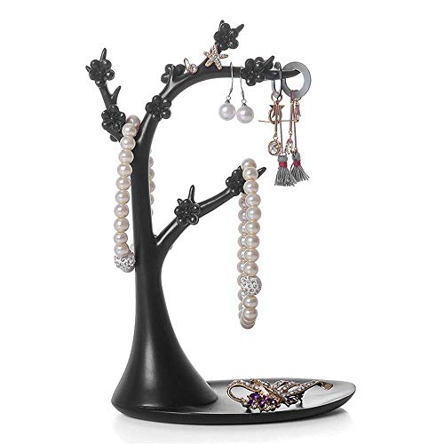 ZXY-NAN Jewelry Display Stand - Tree Design Earring Necklace Holder Organizer with Tower Rack for Necklaces, Bracelets & Rings | Perfect for Boutique, Retail Store & Home Vanity Organizing (One Size, Multiple Colors)