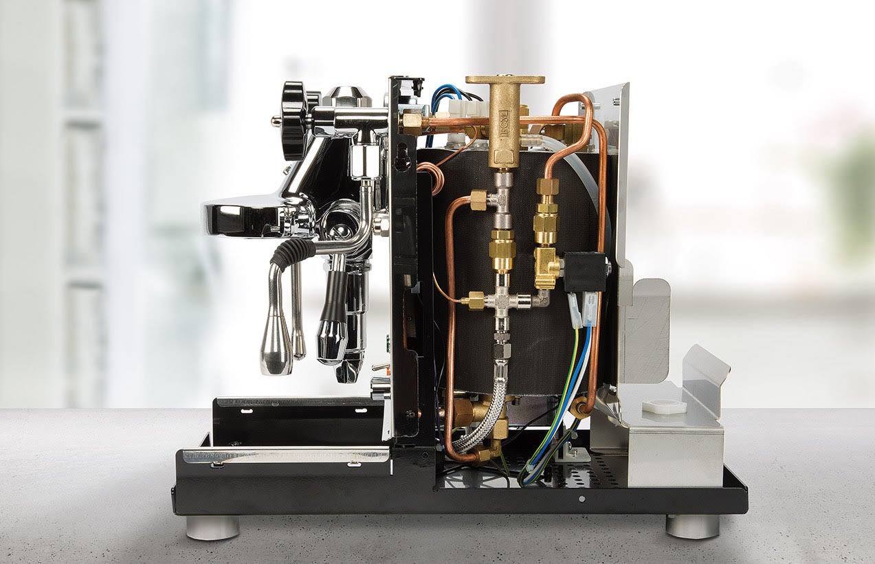 ECM Mechanika V Slim Espresso Machine with Olive Wood Accents - Perfect for Home Baristas & Coffee Enthusiasts
