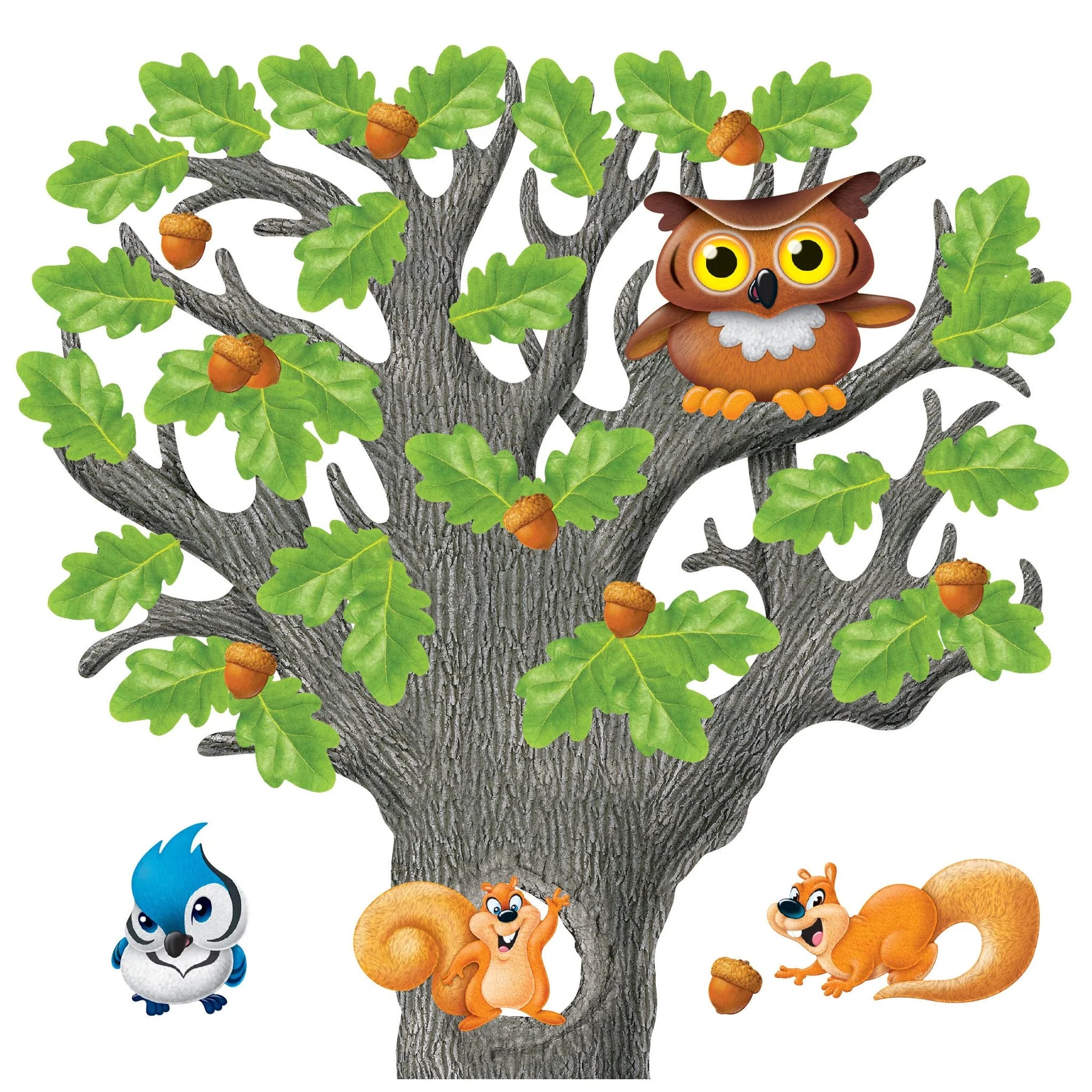 Big Oak Tree Bulletin Board Set for Classroom Decor - Nature-Themed Corkboard with Leaves & Branches - Perfect for School, Office, or Kids Room Organization