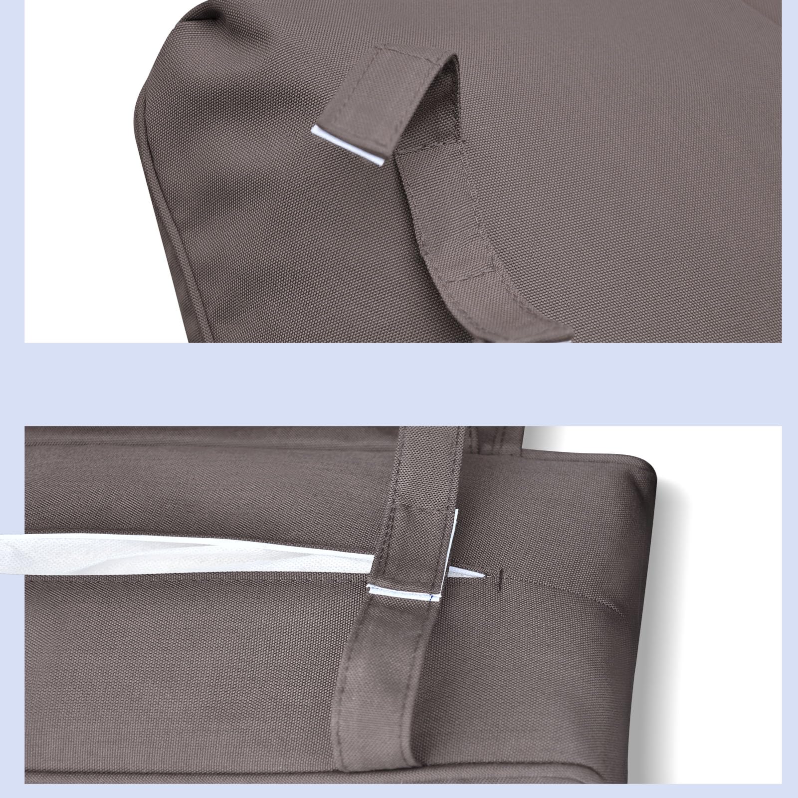 Outdoor Recliner Chair Replacement Cushion Cover - Washable, UV & Fade Resistant, Water Repellent (Cushion Not Included) - Perfect for Patio Furniture, Deck Chairs & Poolside Lounging