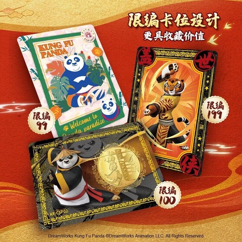 Authentic Kung Fu Panda Collectible Trading Cards - 10-Pack Film Themed Paper Cards Set for Kids & Collectors | Perfect for Gifts, Movie Nights & Card Games