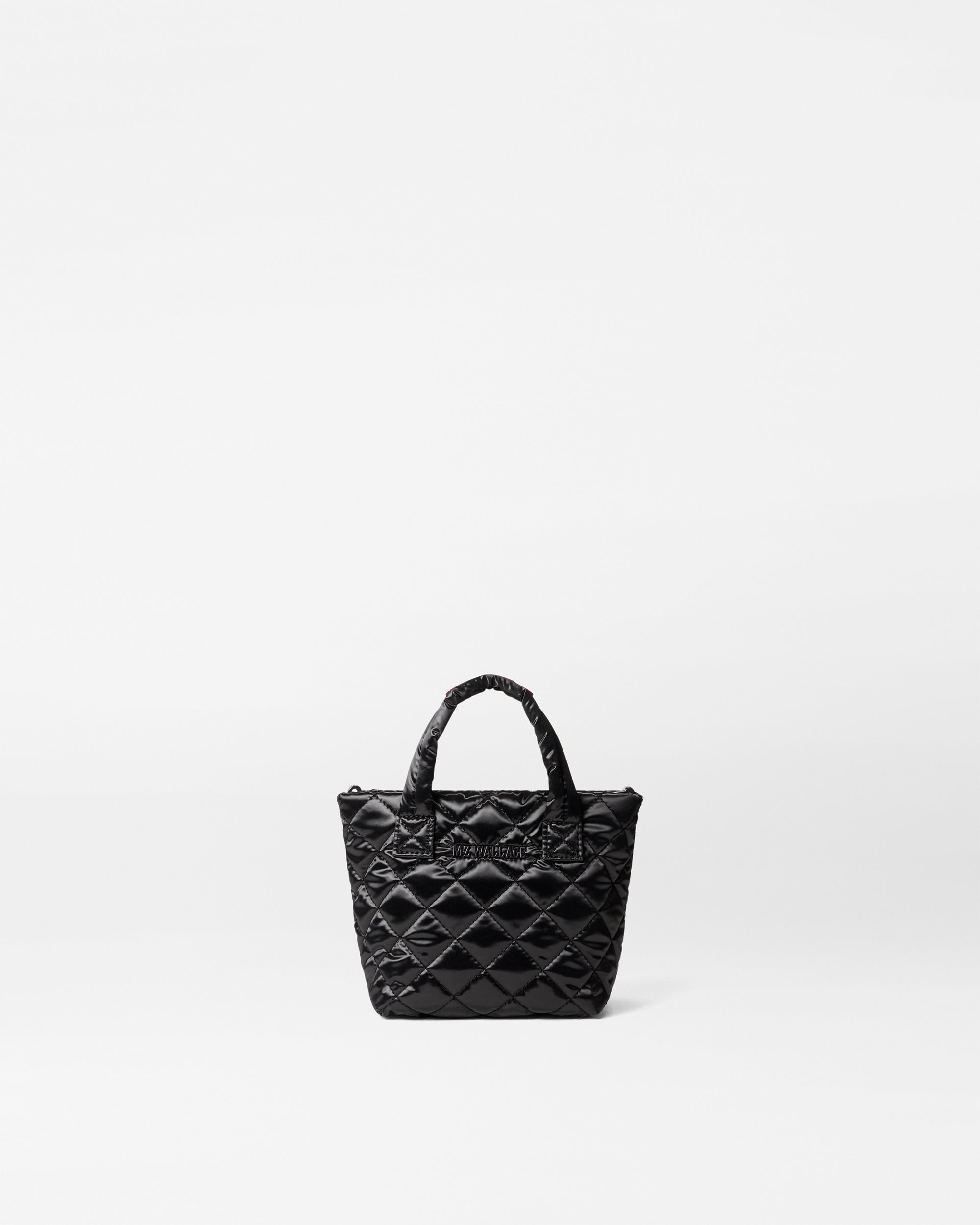 Black Liquid Petite Metro Tote Deluxe - Stylish Leather Handbag for Women | Perfect for Work, Travel & Everyday Use