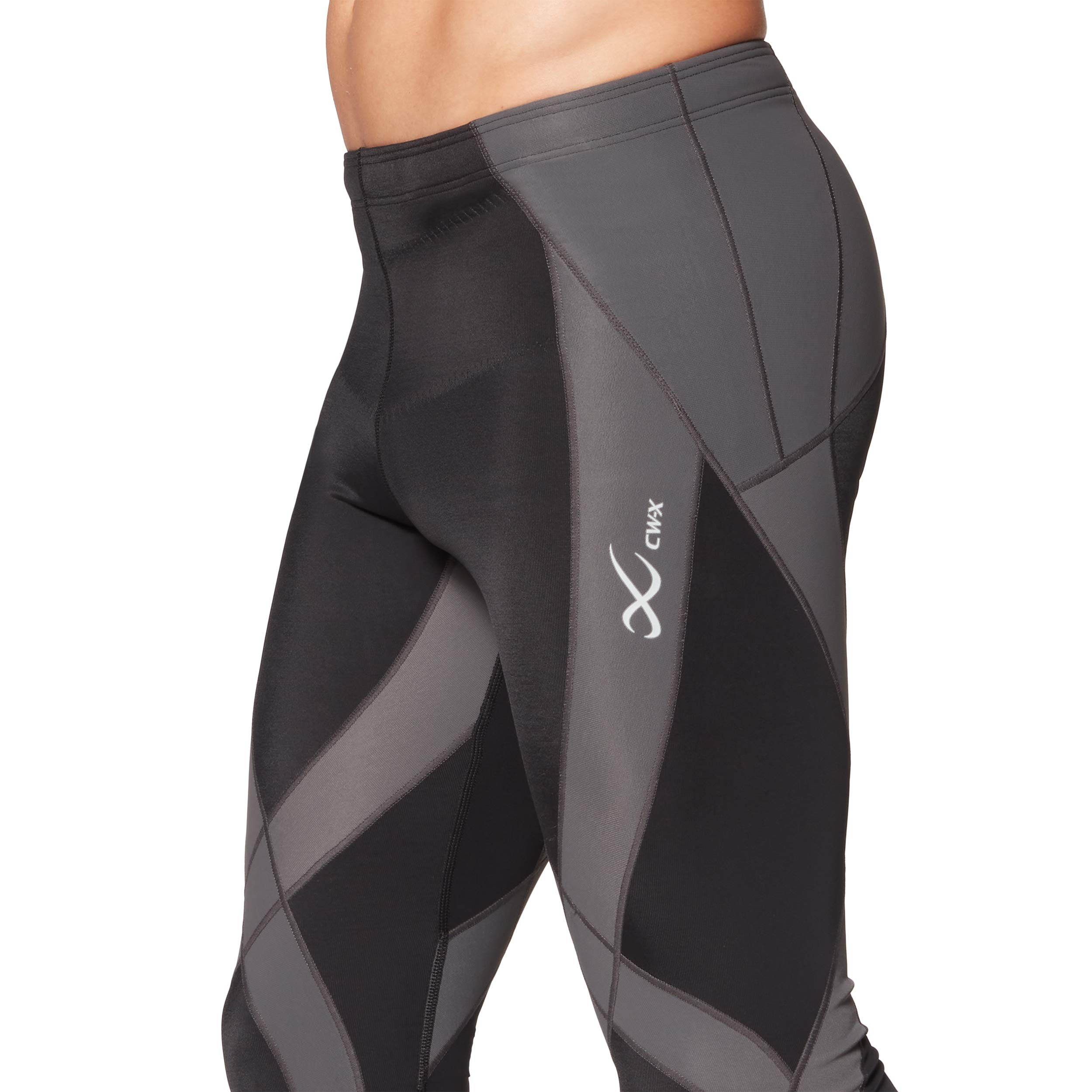 CW-X Men's Endurance Generator Compression Tights - Joint & Muscle Support Running Pants for High Performance Workouts | Ideal for Marathon Training, Gym Sessions & Outdoor Activities