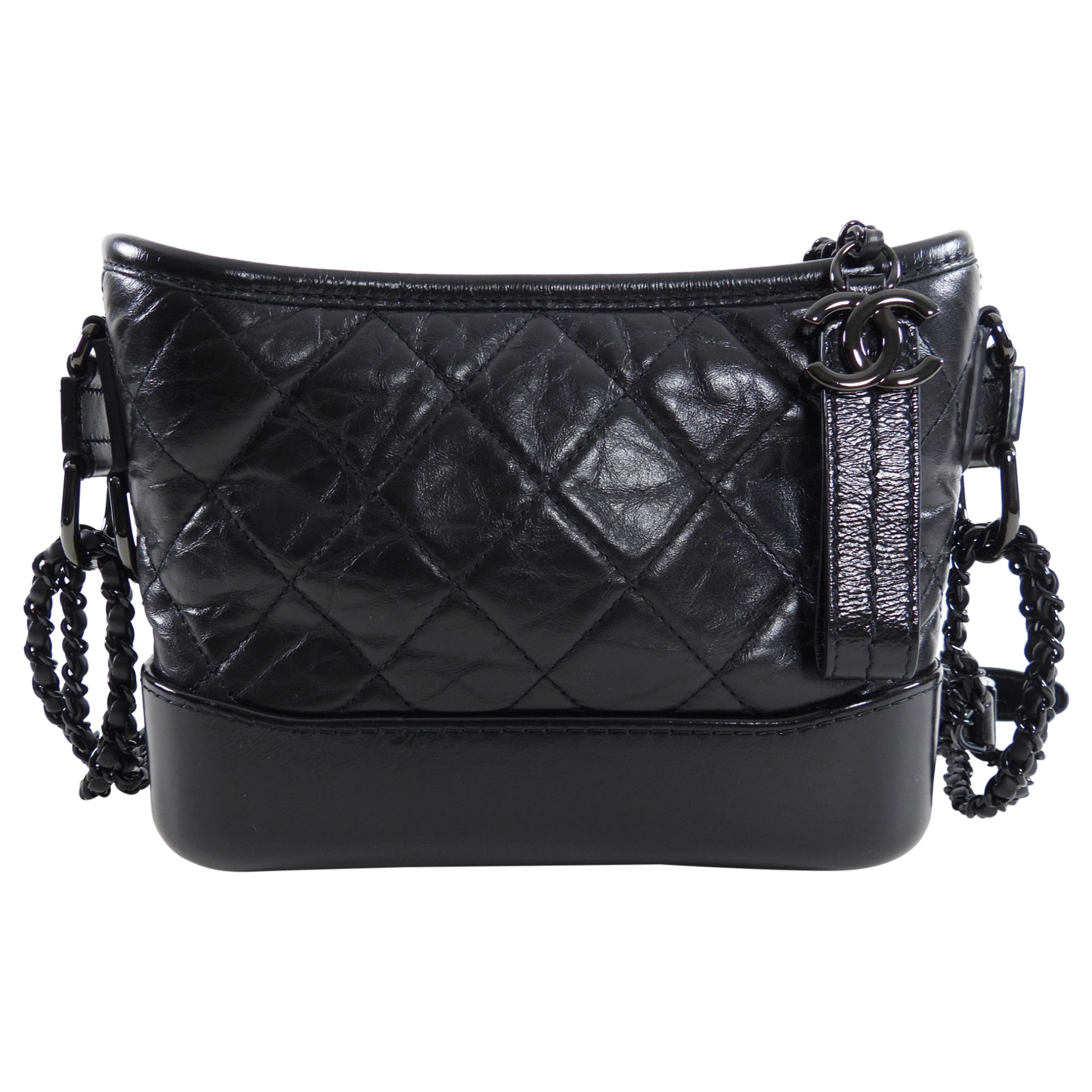 Chanel Gabrielle So Black Small Crossbody Chain Bag - Luxury Designer Handbag for Women, Perfect for Evening Out & Special Occasions