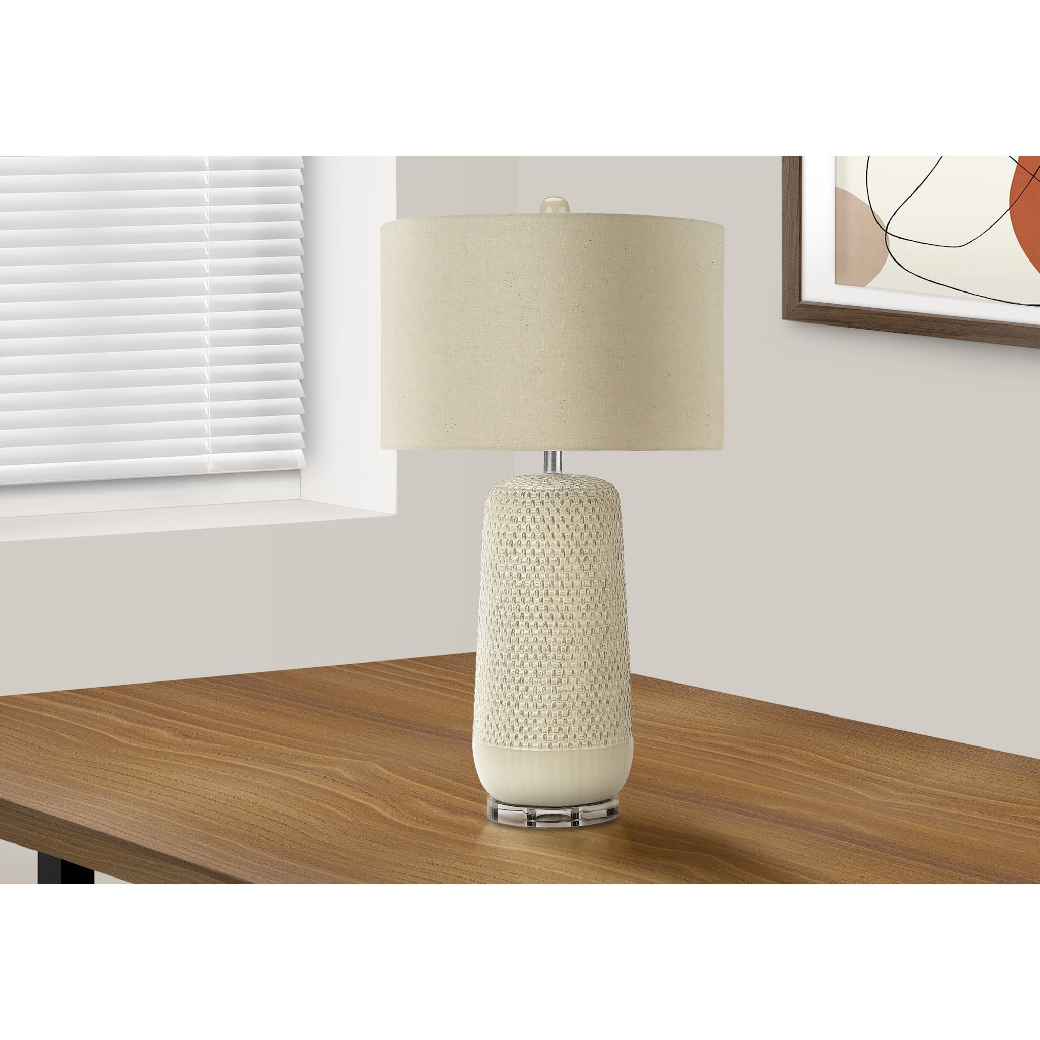 Annalise Table Lamp - 31 Inch Modern LED Desk Light for Bedroom, Living Room & Office - Adjustable Brightness & Warm White Light