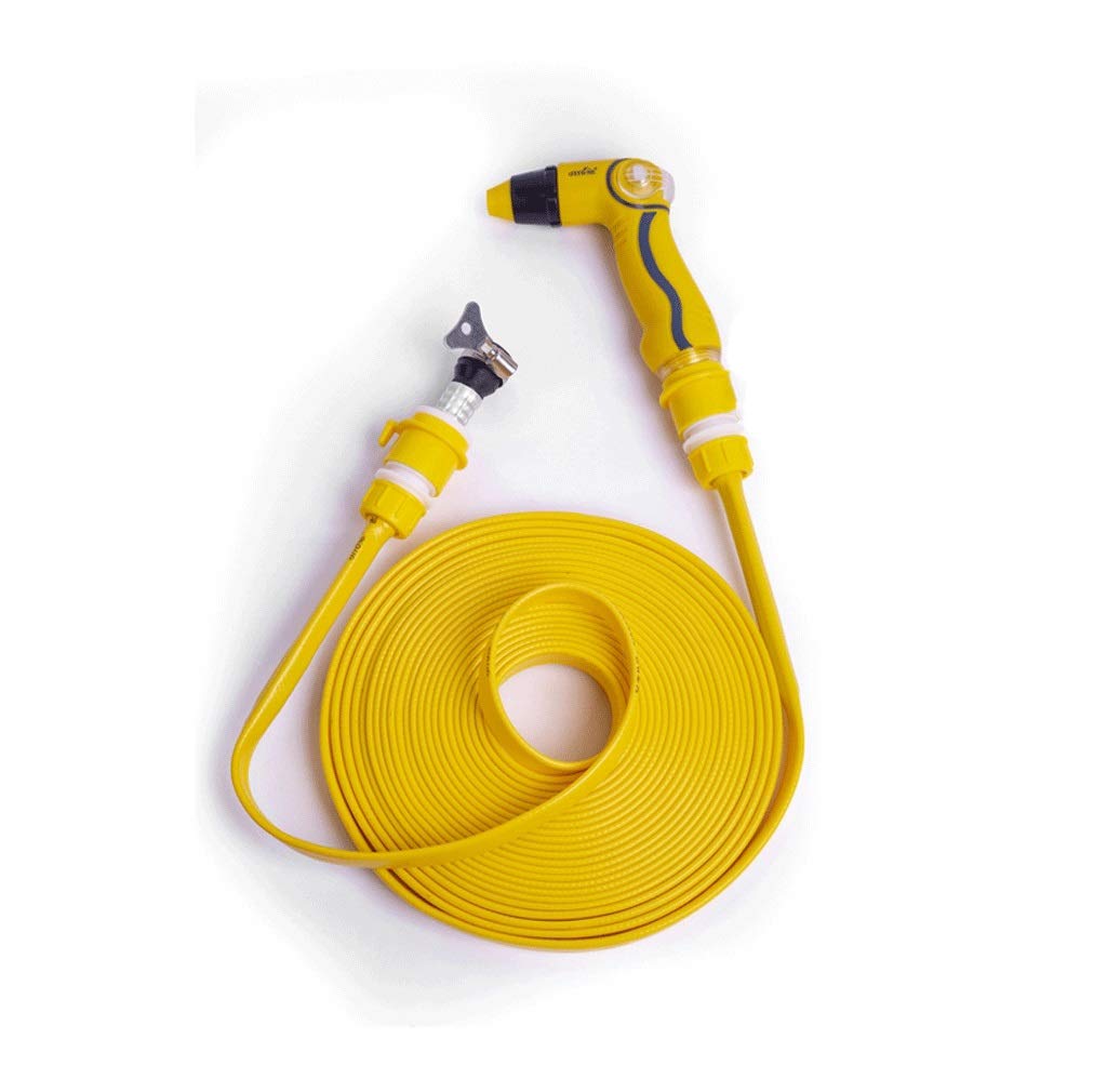 **15m Garden Water Hose with Spray Gun - Heavy Duty Watering Hose for Plants, Flowers, Car Washing, Pet Bathing & Home Cleaning - Durable & Flexible Outdoor Storage Solution**