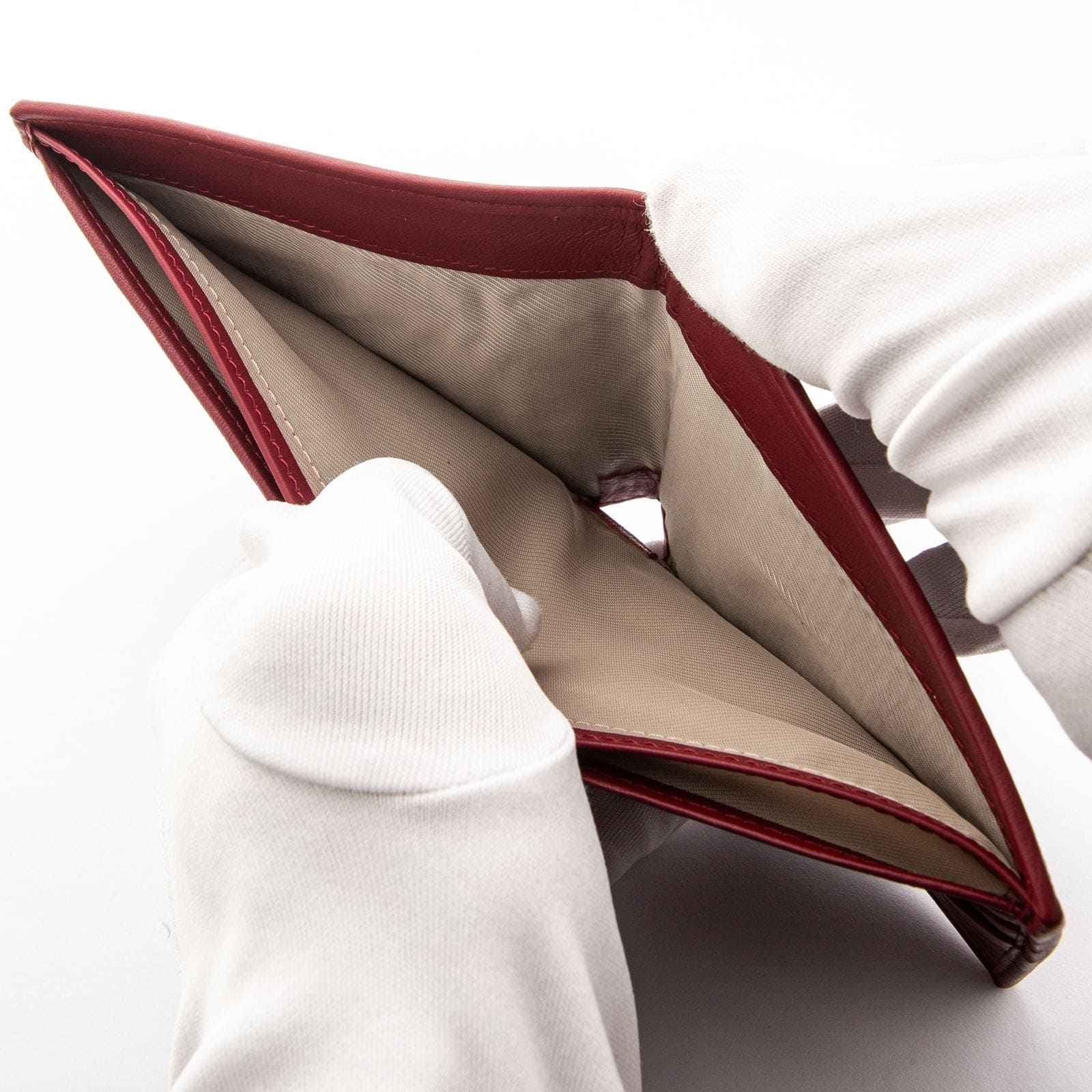 Genuine Stingray Leather Wallet for Men - Red Burgundy Luxury Slim Bifold RFID Blocking - Perfect for Business, Travel & Everyday Use