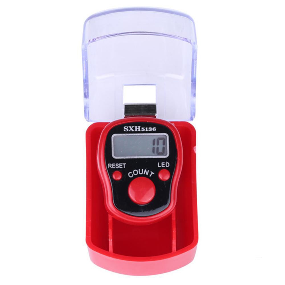 LED Finger Counter - Digital Handheld Tally Clicker for Counting People, Inventory & Events - Perfect for Crowd Control, Retail Stocktaking & Classroom Activities