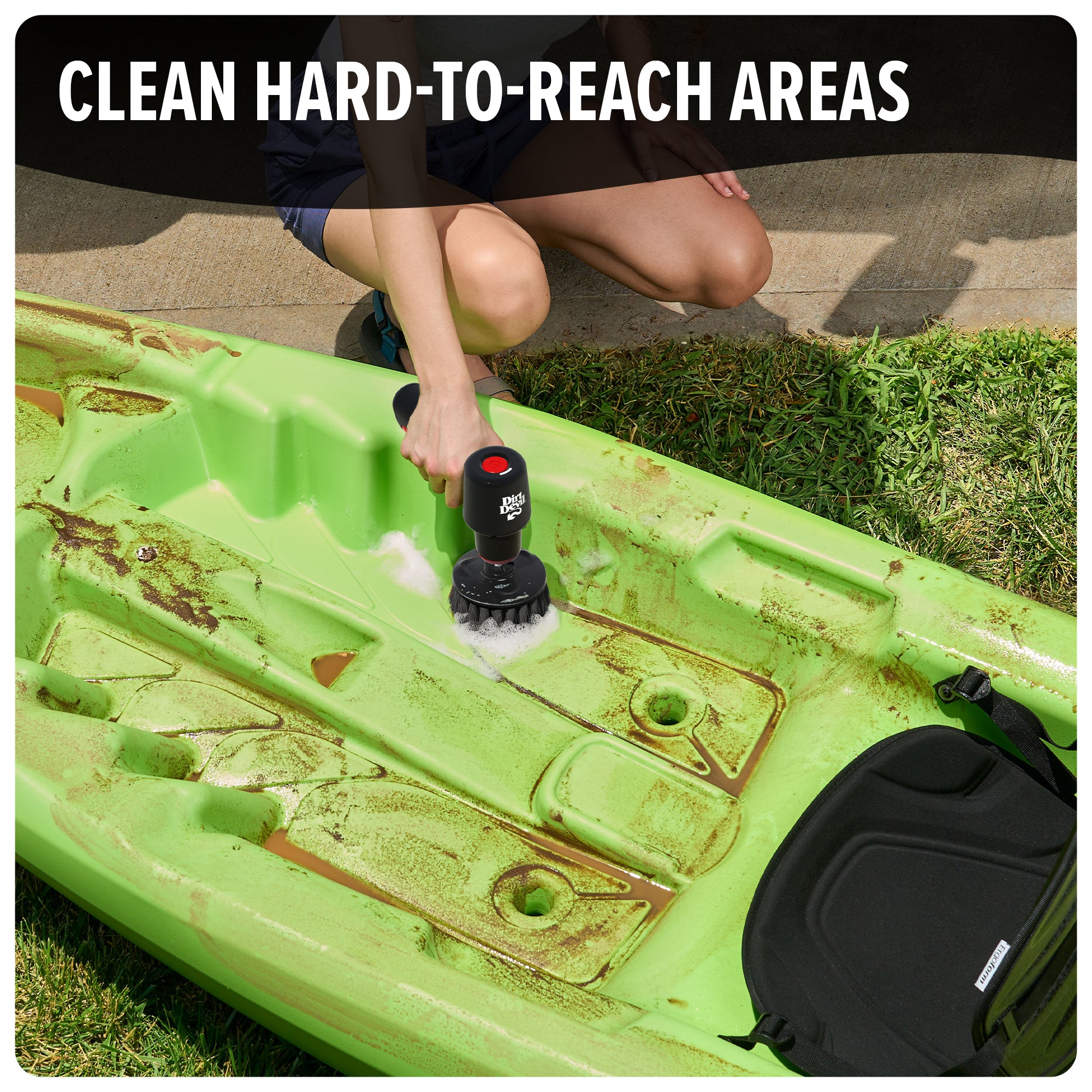 8 Volt Cordless Handheld Scrubber - Powerful Electric Cleaning Brush for Bathroom, Kitchen, Tile & Grout - Perfect for Deep Cleaning Showers, Sinks & Floors
