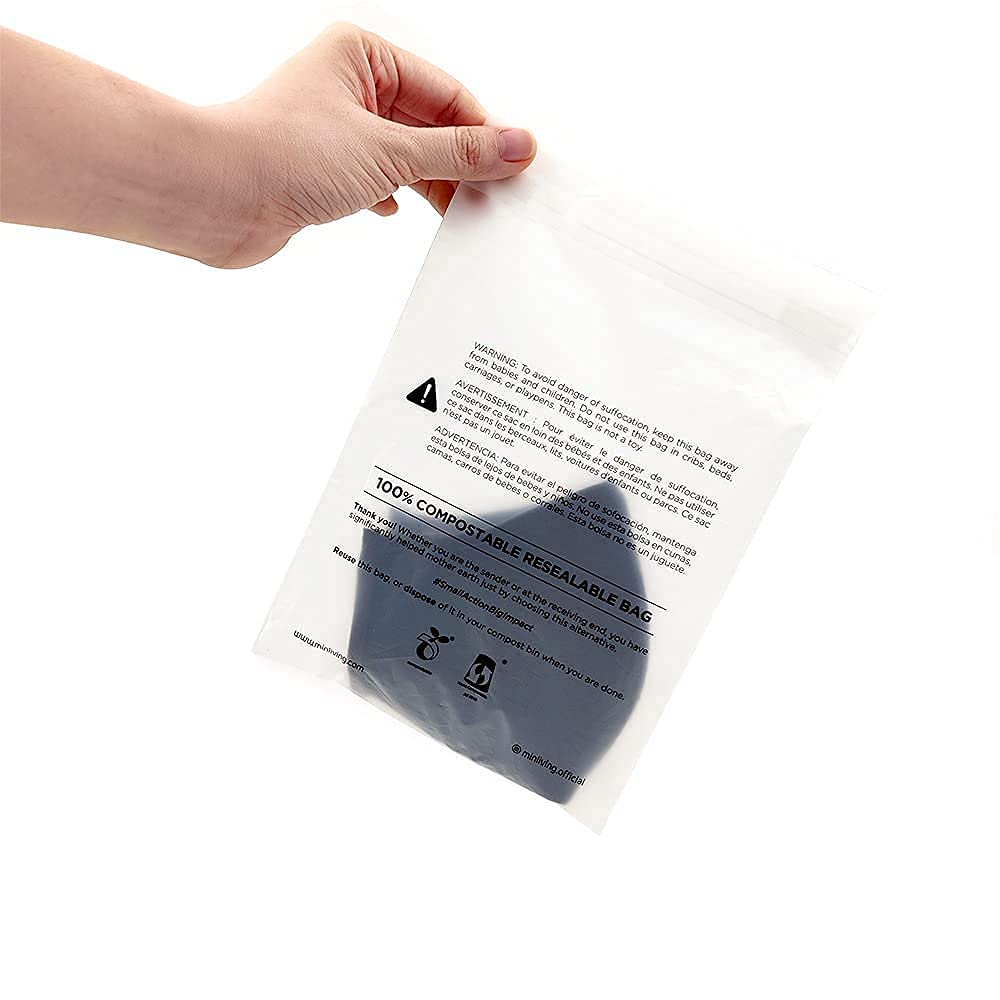 Eco-Friendly Plant-Based Cello Bags - 85 Count Biodegradable & Compostable Storage Bags with Resealable Closure, 6x9 Inch Small Size for Clothes, Snacks & Cosmetics | Perfect for Travel, Gift Wrapping & Zero-Waste Lifestyle