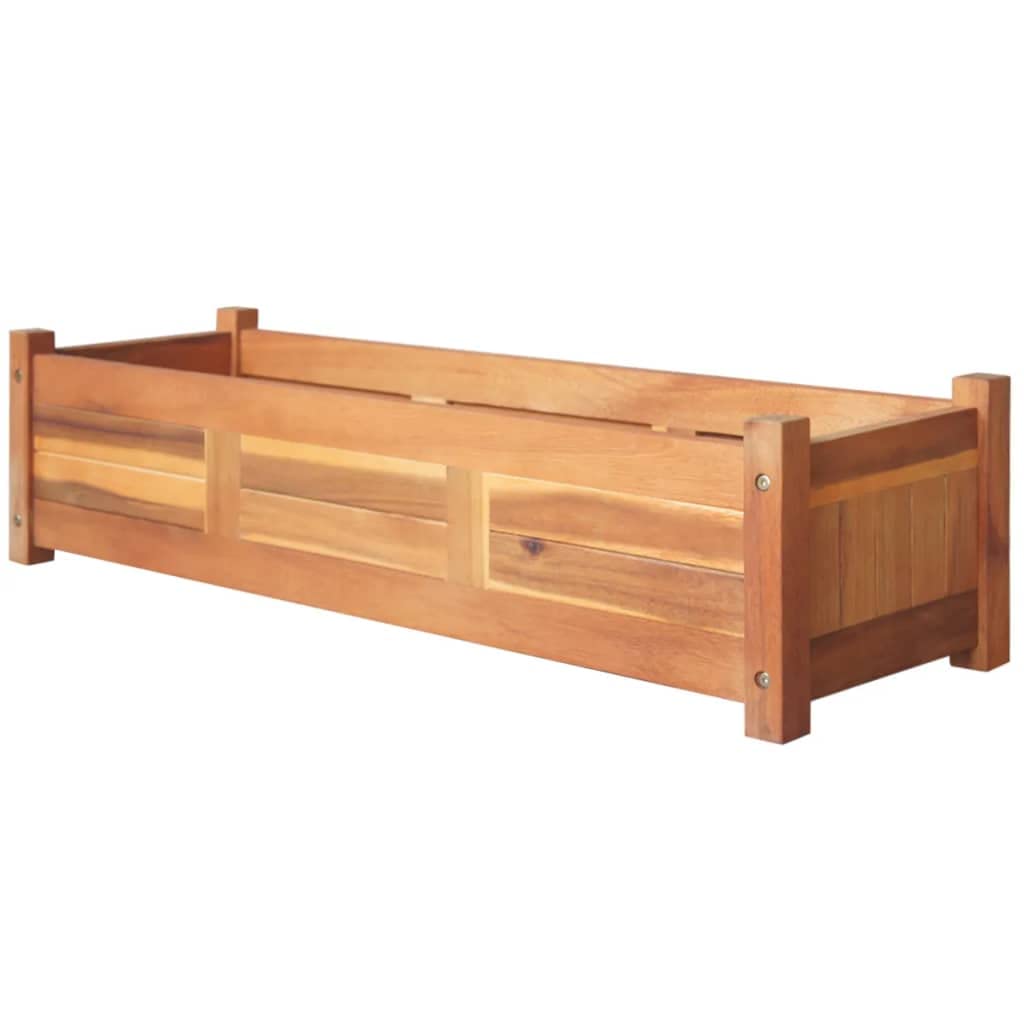 **Acacia Wood Raised Garden Beds - 39.4