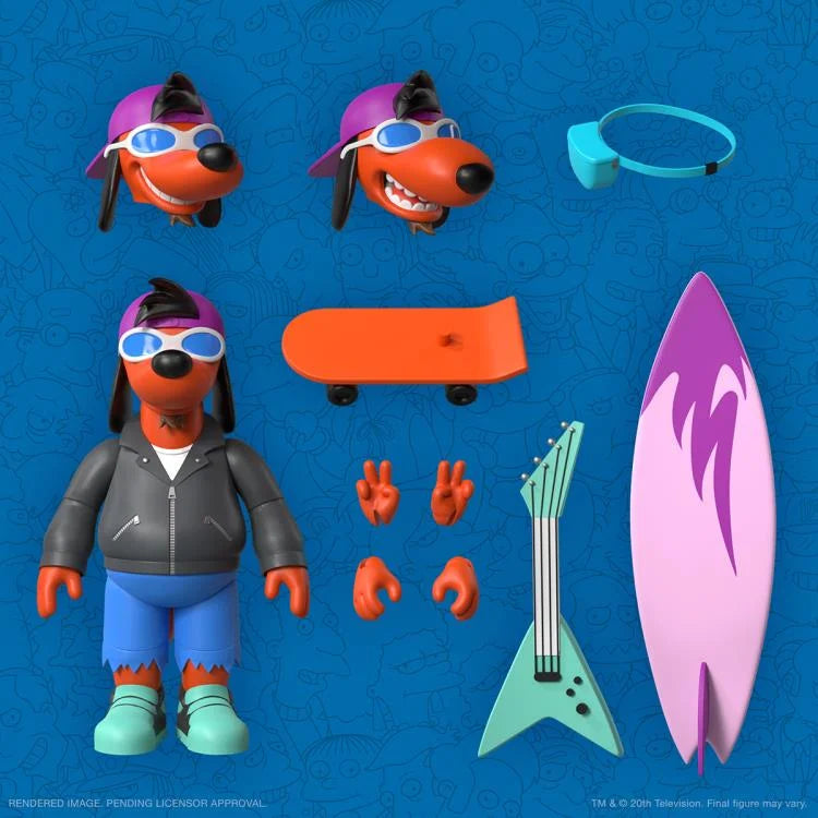 The Simpsons ULTIMATES! Poochie Action Figure - Collectible TV Show Character Toy for Fans & Display