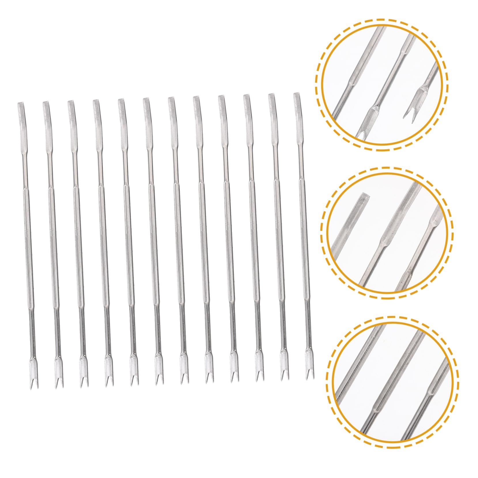12-Piece Crab Fork Set - Stainless Steel Seafood Tools for Lobster, Crab Legs, Shellfish & Nuts | Includes Mini Forks, Crackers & Picks | Perfect for Appetizers, Escargot, Pickles & Seafood Parties