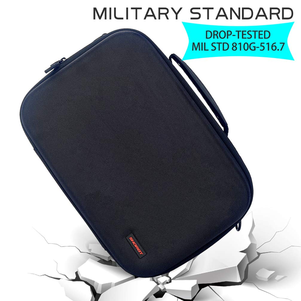 Hemobllo VR Headset Case - Shockproof Travel Bag for Oculus Quest 2 & Glasses Storage