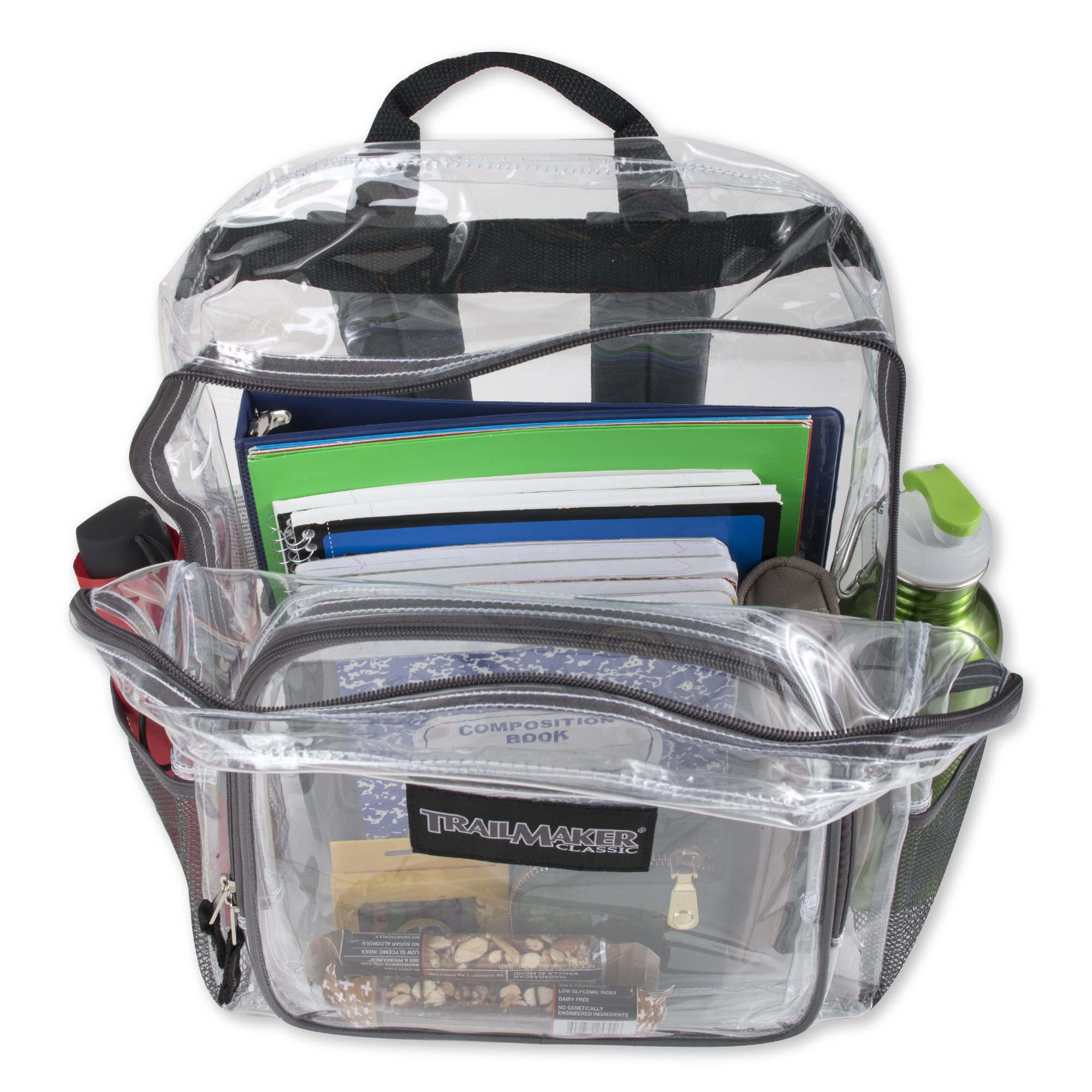 Heavy Duty Clear See Through Backpack - Transparent Stadium Approved Backpack for School, Work, Travel & Events | Waterproof & Durable for Women & Men | Perfect for Concerts, Airports & Security Checkpoints